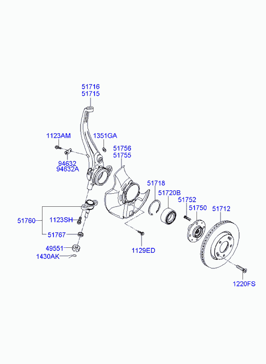 KIA 51712 3K150 - Brake Disc onlydrive.pro