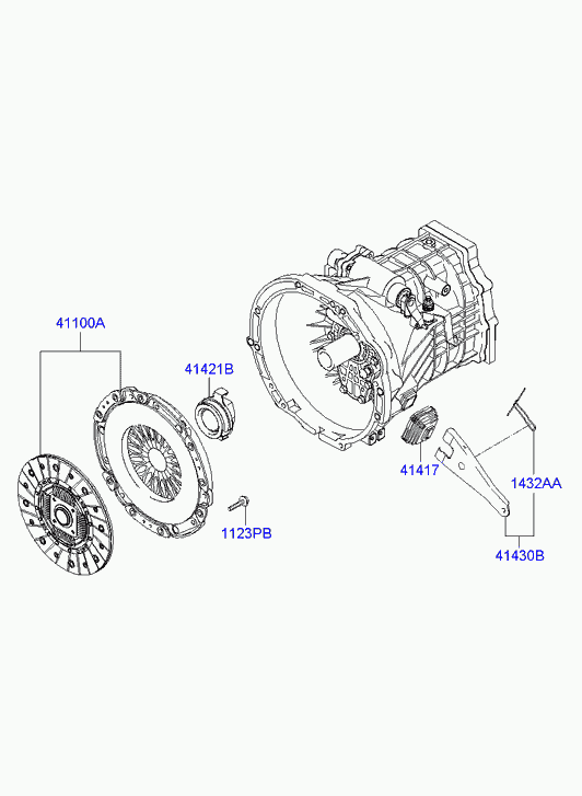 KIA 41412-49650 - Clutch Release Bearing onlydrive.pro