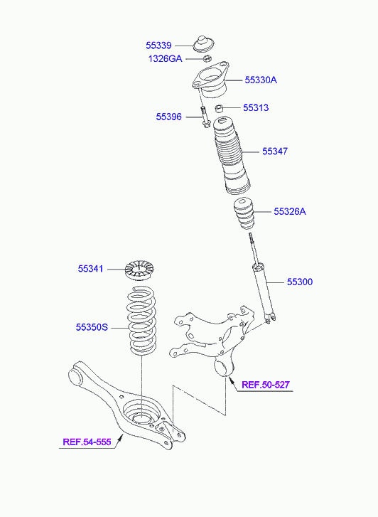 Hyundai 55311-2L200 - Shock Absorber onlydrive.pro