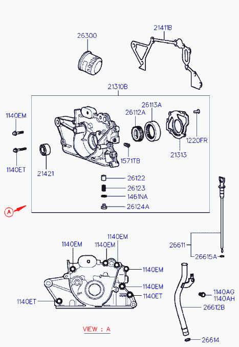 Hyundai 26300-02500 - Alyvos filtras onlydrive.pro