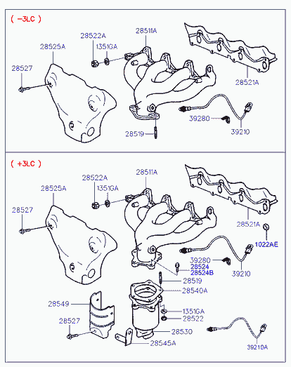 KIA 39210-02500 - Exhaust manifold (sohc): 1 pcs. onlydrive.pro