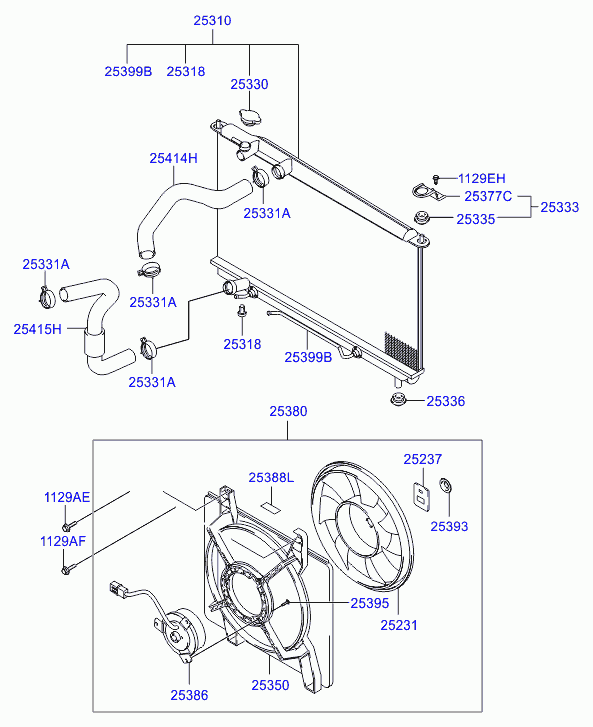 Hyundai 2533039100 - Sulgurkate, jahutusseade onlydrive.pro