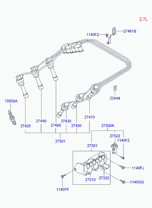 Hyundai 18818-11051 - Свеча зажигания onlydrive.pro