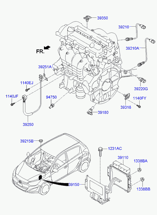 Hyundai 39210 03020 - Oxygen, Lambda Sensor onlydrive.pro