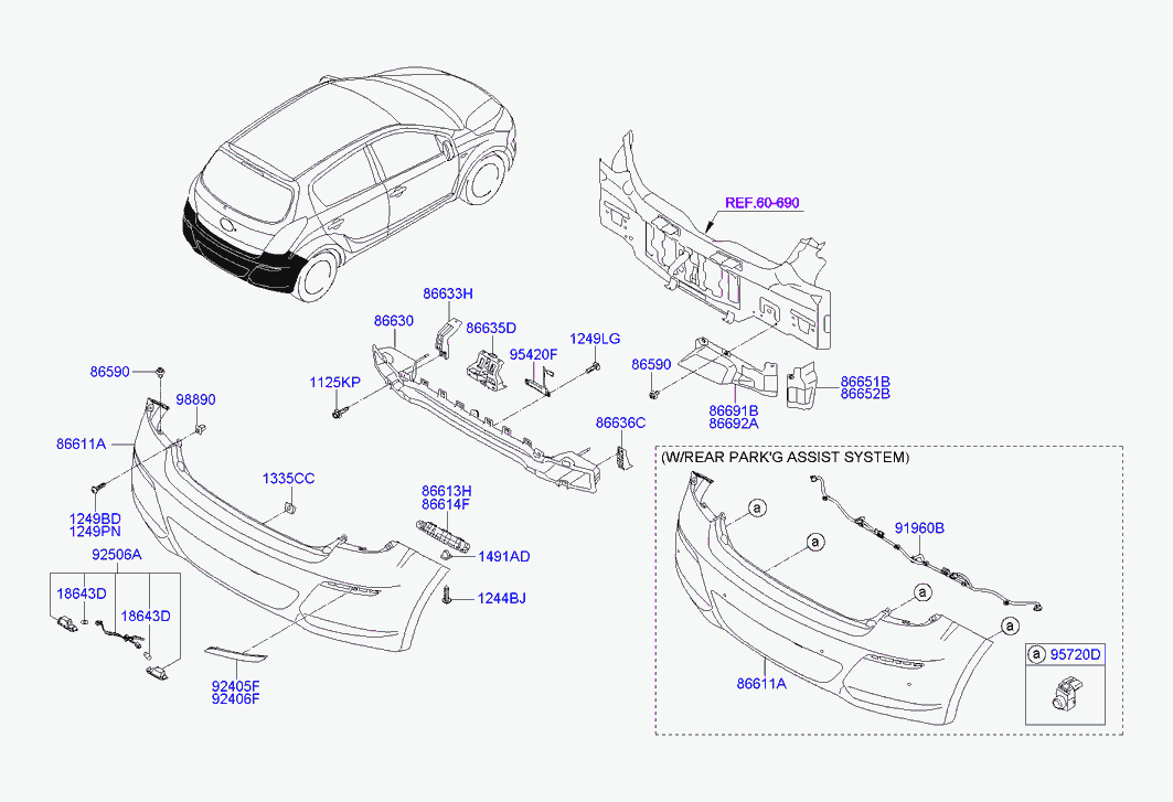 KIA 1864305009L - Лампа, входное освещение onlydrive.pro