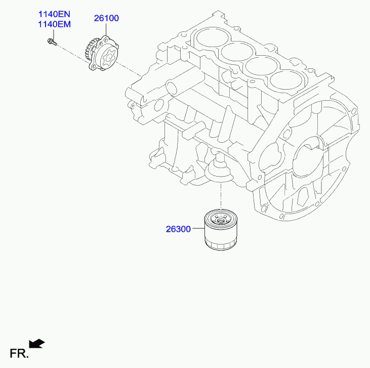 Hyundai 2630002503 - Alyvos filtras onlydrive.pro