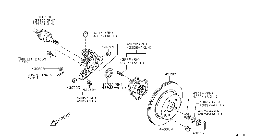 NISSAN 40262-1CA0A - Rato guolio komplektas onlydrive.pro