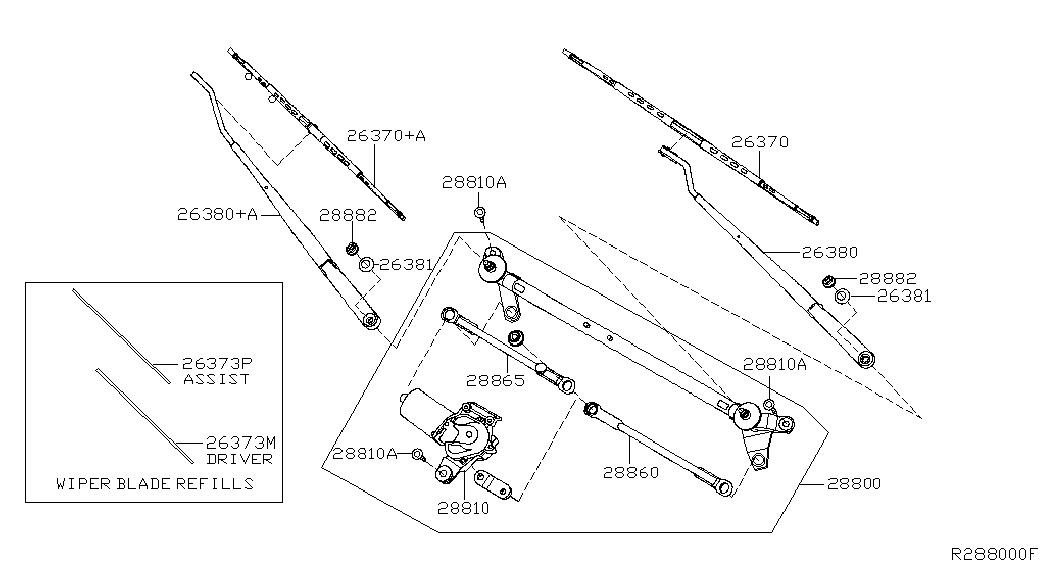 NISSAN 288904Z800 - Pyyhkijänsulka onlydrive.pro