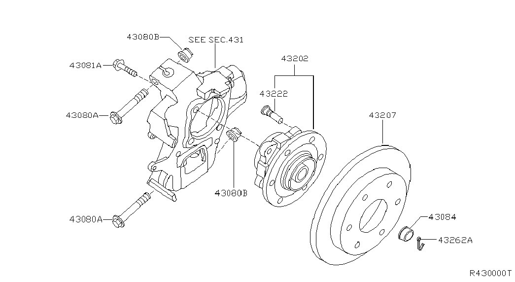 NISSAN 43202-7S000 - Комплект подшипника, ступицы колеса onlydrive.pro