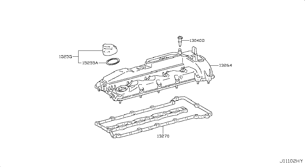 NISSAN 13270-HG00A - GASKET-ROCKER COVER onlydrive.pro