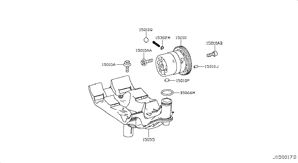 NISSAN 15010-HG00B - Oil Pump onlydrive.pro