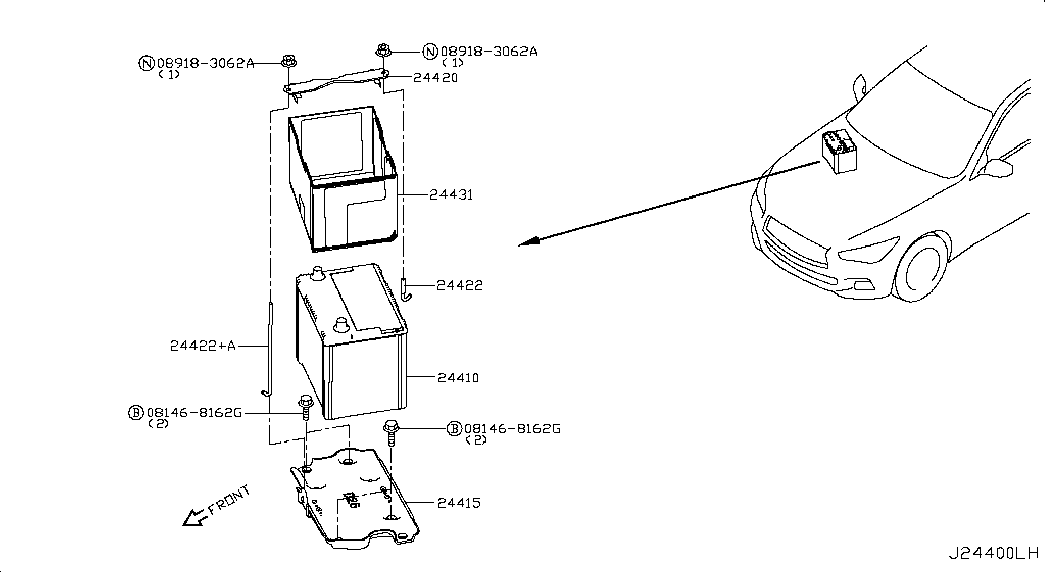 NISSAN 244101VA0B - Käynnistysakku onlydrive.pro