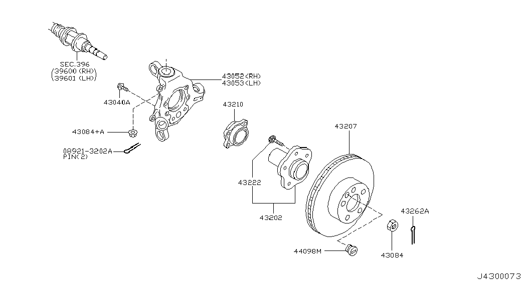 NISSAN 43206-CA000 - Brake Disc onlydrive.pro