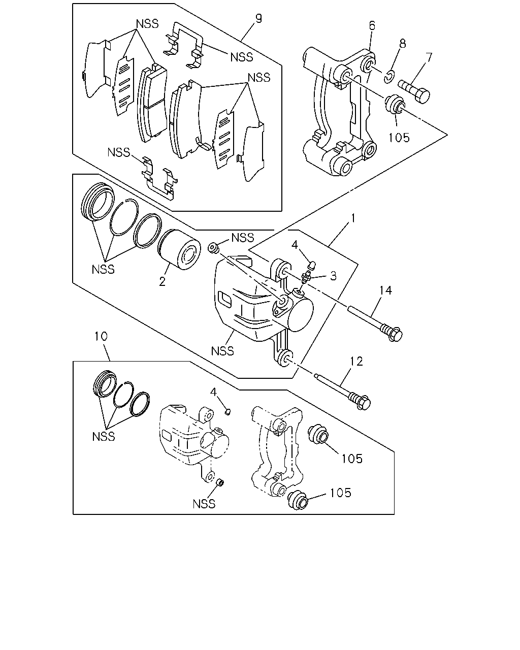 ISUZU 8-97134-718-0 - Repair Kit, brake caliper onlydrive.pro