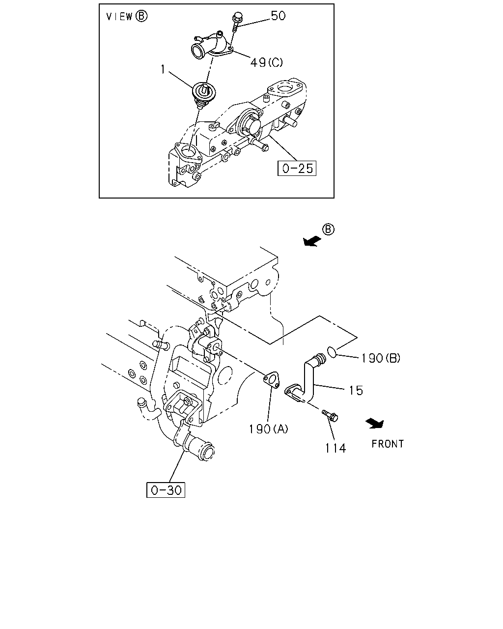 ISUZU 8-97123-161-4 - Coolant thermostat / housing onlydrive.pro