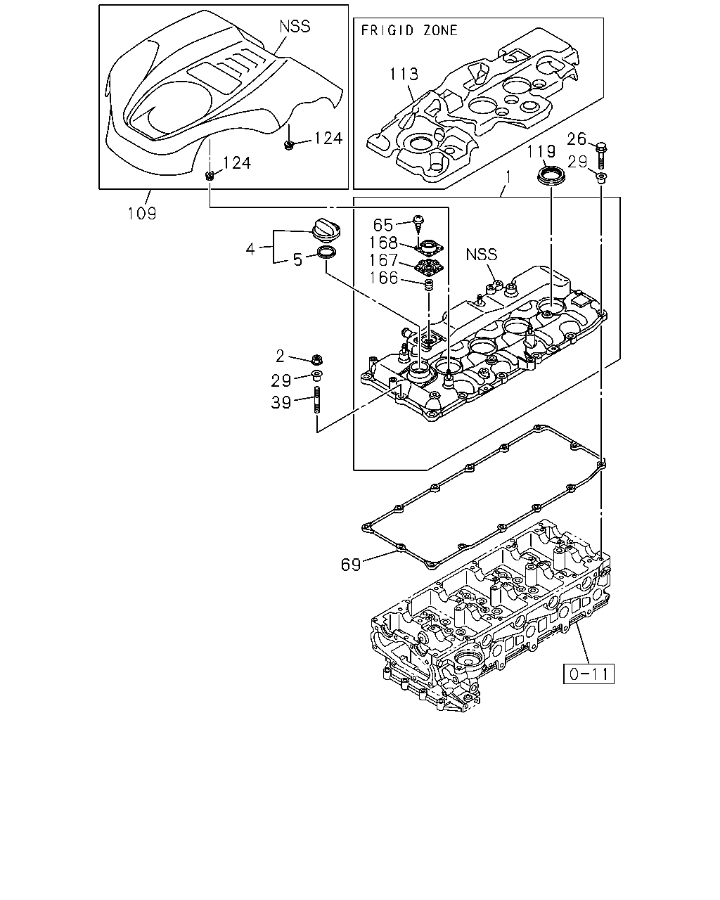 ISUZU 8-97945-338-0 - Blīve, Motora bloka galvas vāks onlydrive.pro