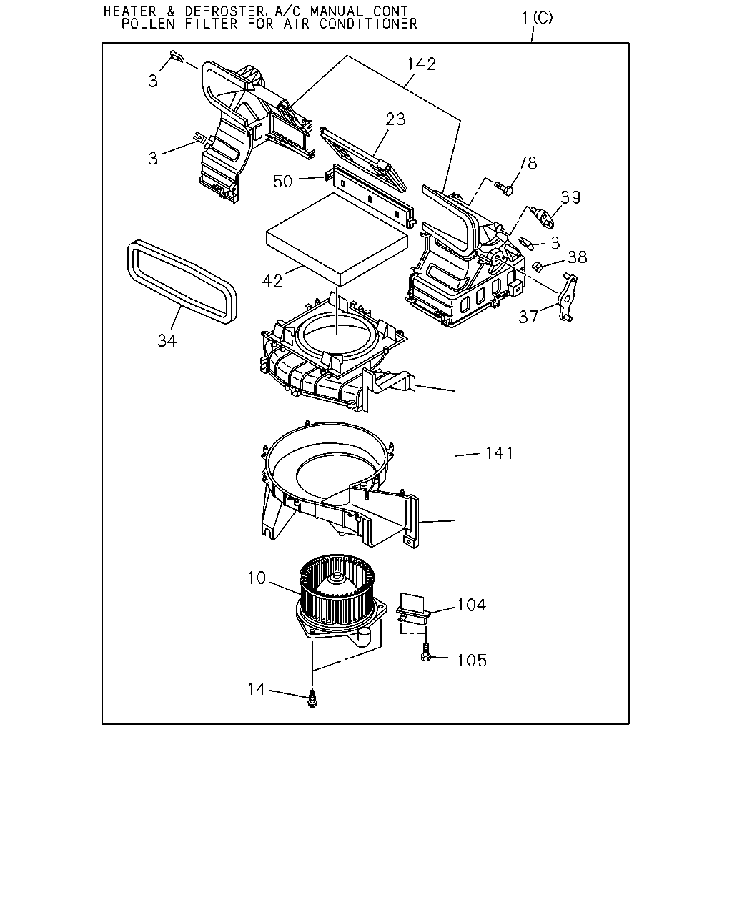 ISUZU 8-98139-428-0 - Filter, interior air onlydrive.pro