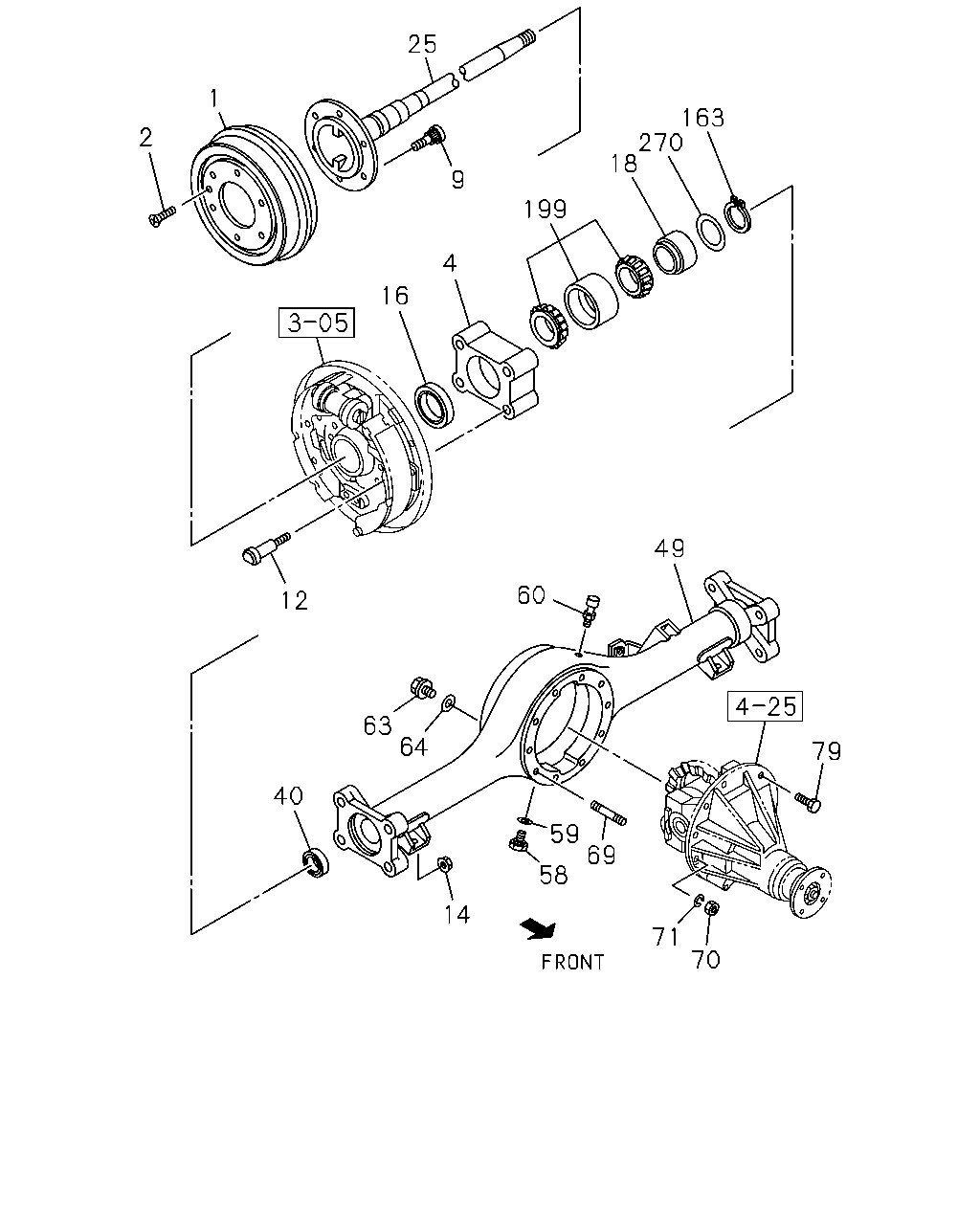 ISUZU 8-98030-385-0 - 4-20 - rear axle case and shaft: 02 pcs. onlydrive.pro