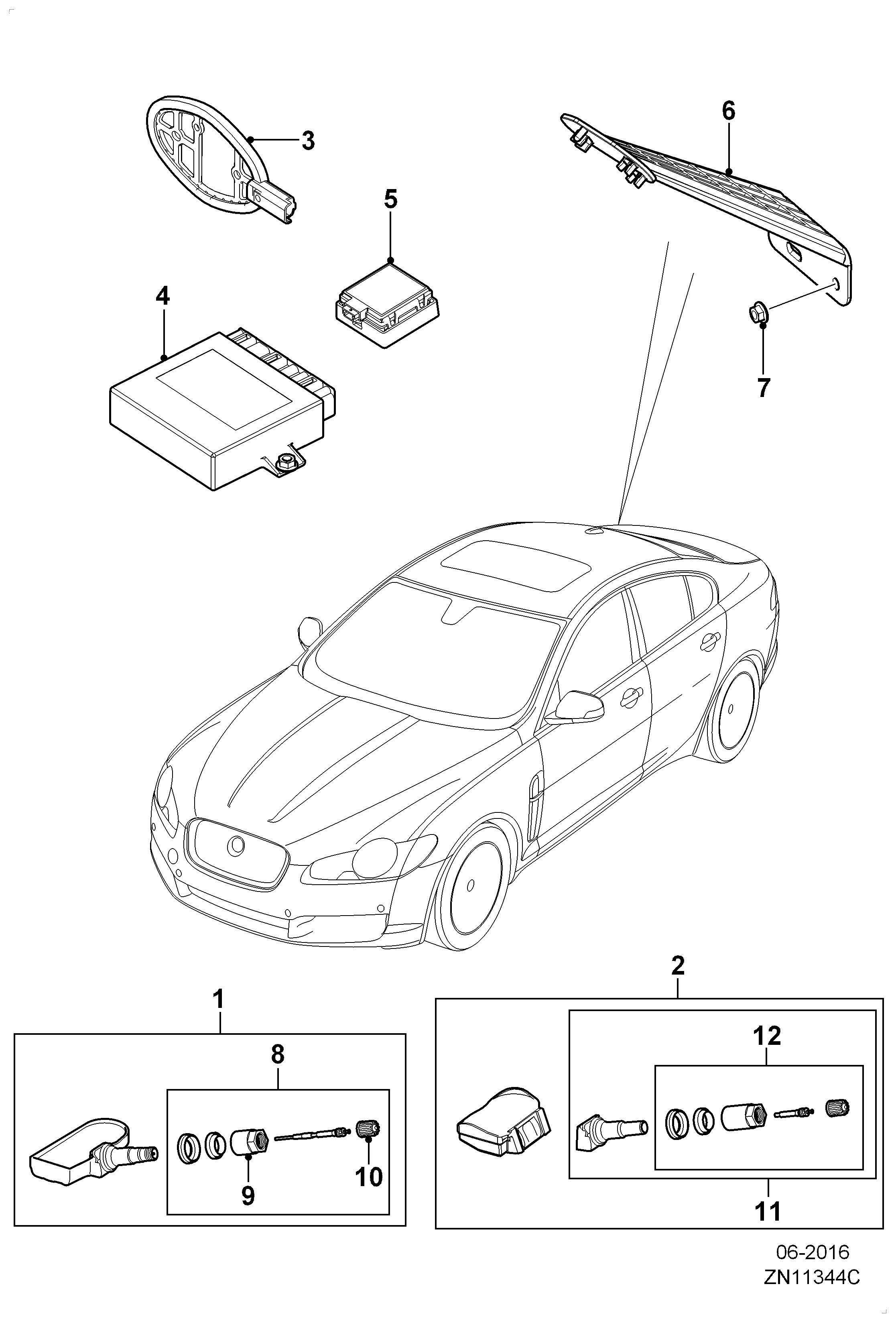 Jaguar C2C41656 - Rattaandur, rehvirõhu kontrollsüsteem onlydrive.pro