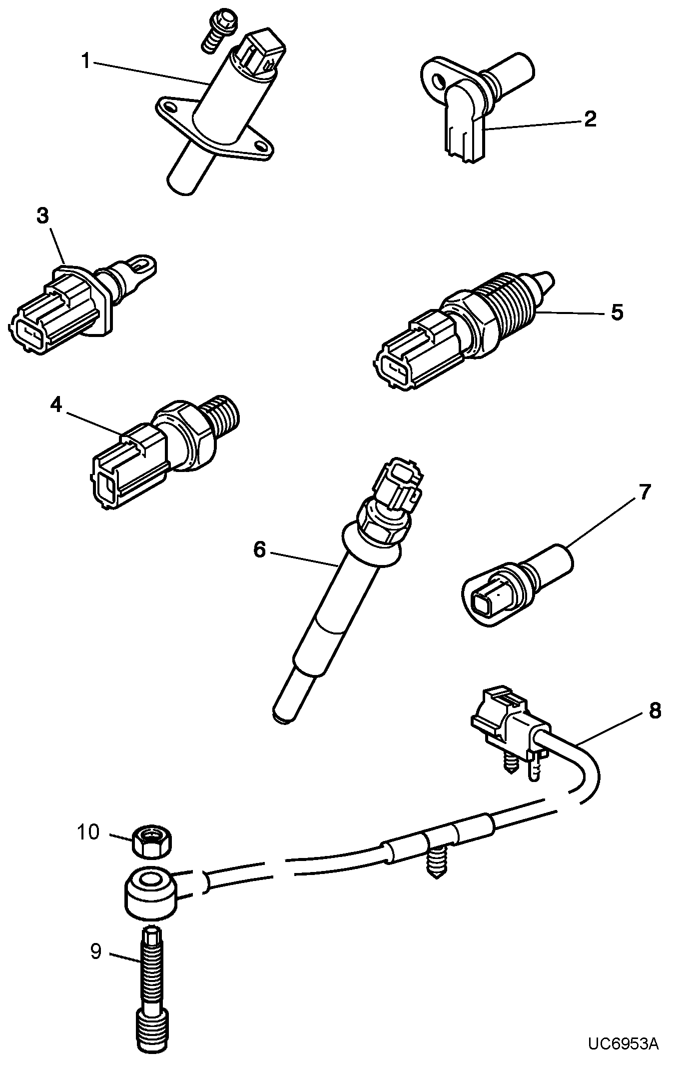 Jaguar XR810205 - Sensor, intake air temperature onlydrive.pro