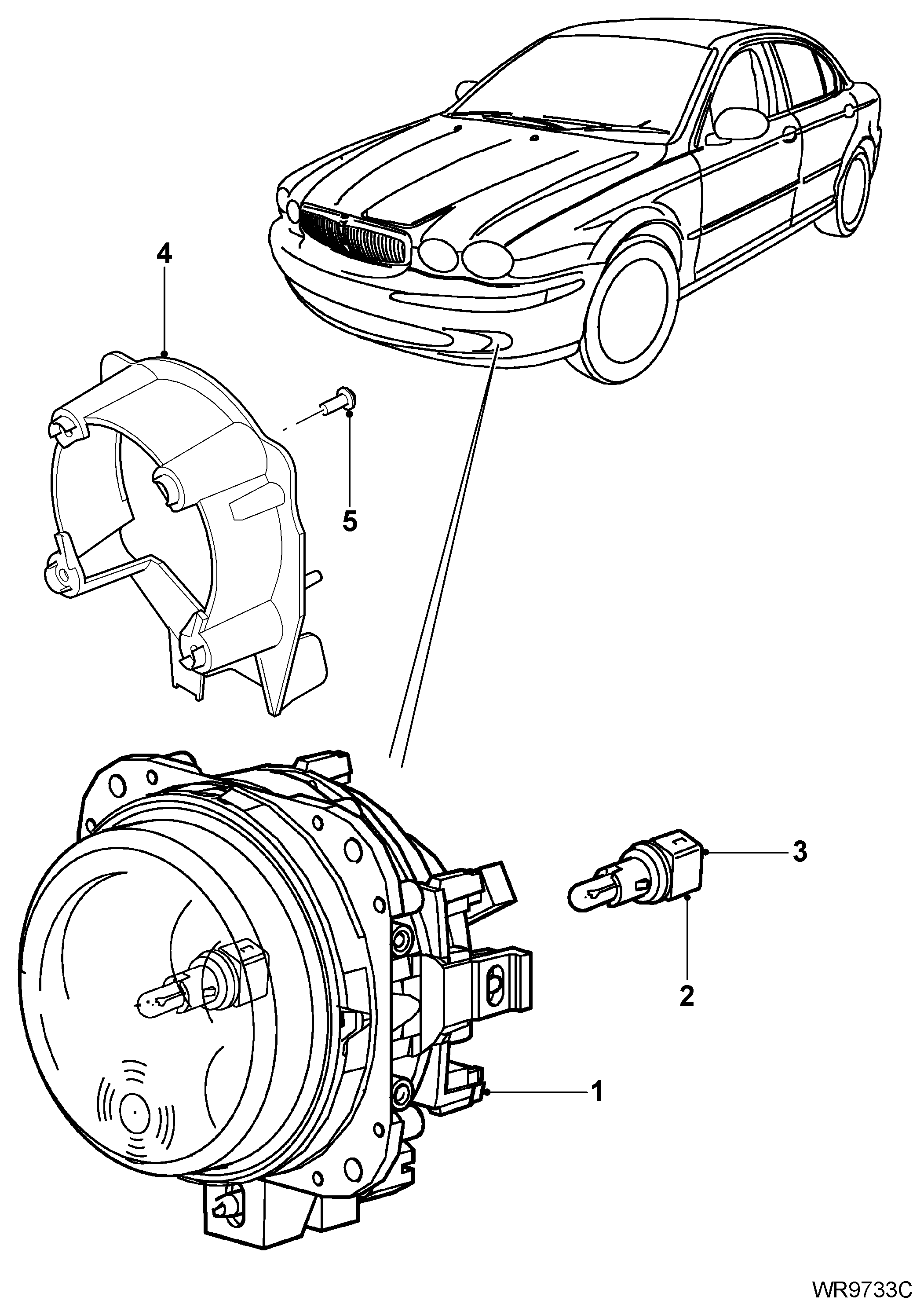 Jaguar XR837532 - Fog Light onlydrive.pro