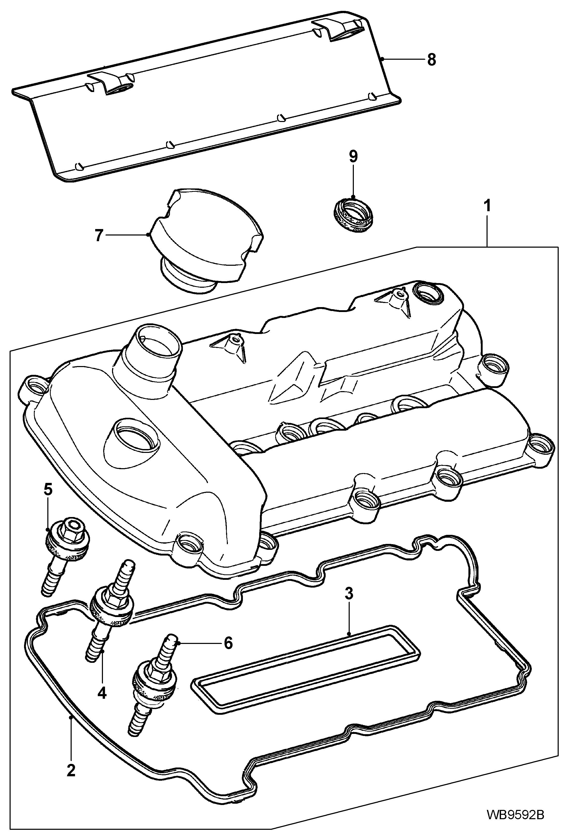 Jaguar XR8 47907 - Gasket, cylinder head cover onlydrive.pro