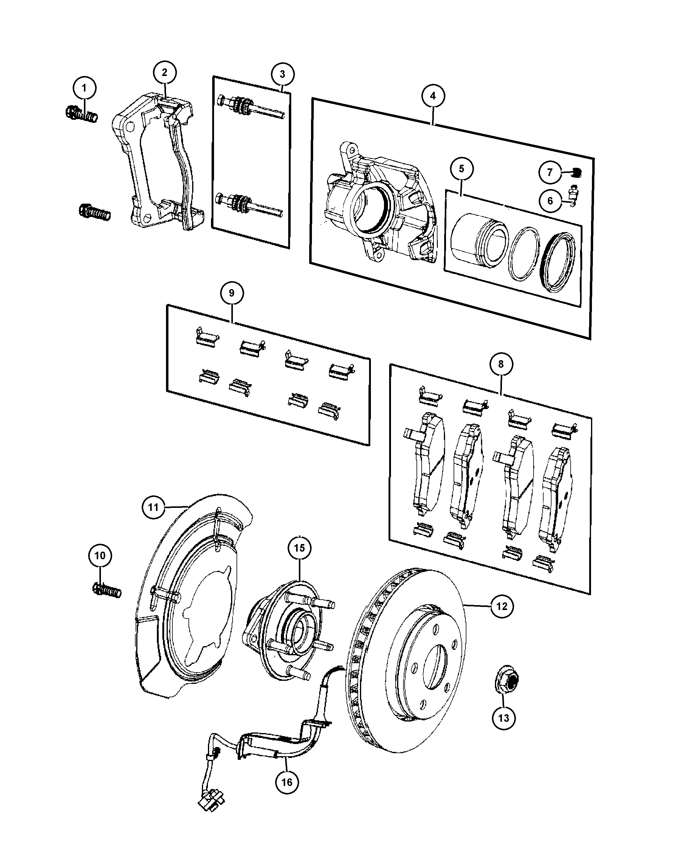 Chrysler 68212 327AB - Brakes, front: 1 pcs. onlydrive.pro