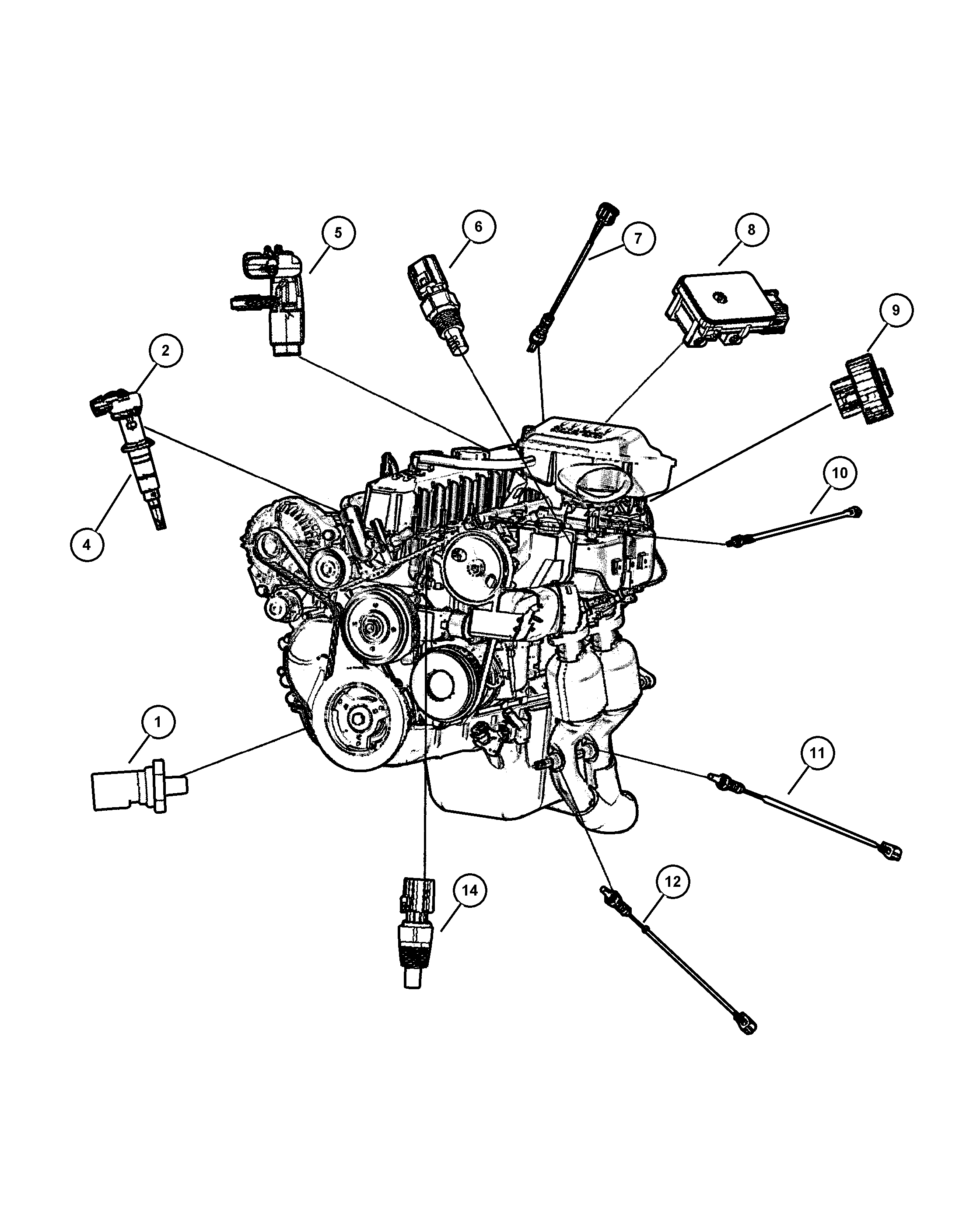 Chrysler 56041 887AA - Sensors engine 4.0l: 1 pcs. onlydrive.pro