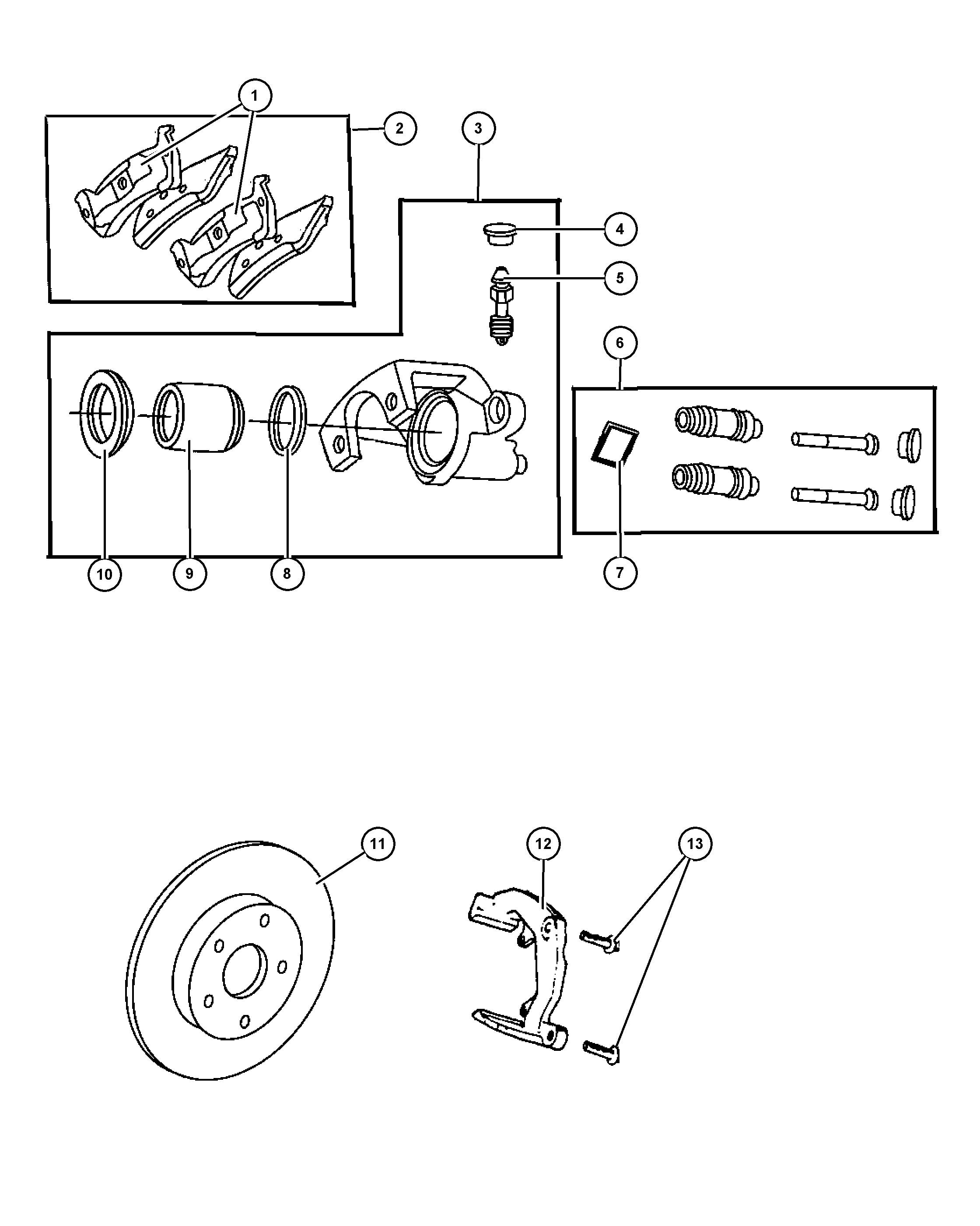 Chrysler 5011 970AA - Brake Pad Set, disc brake onlydrive.pro