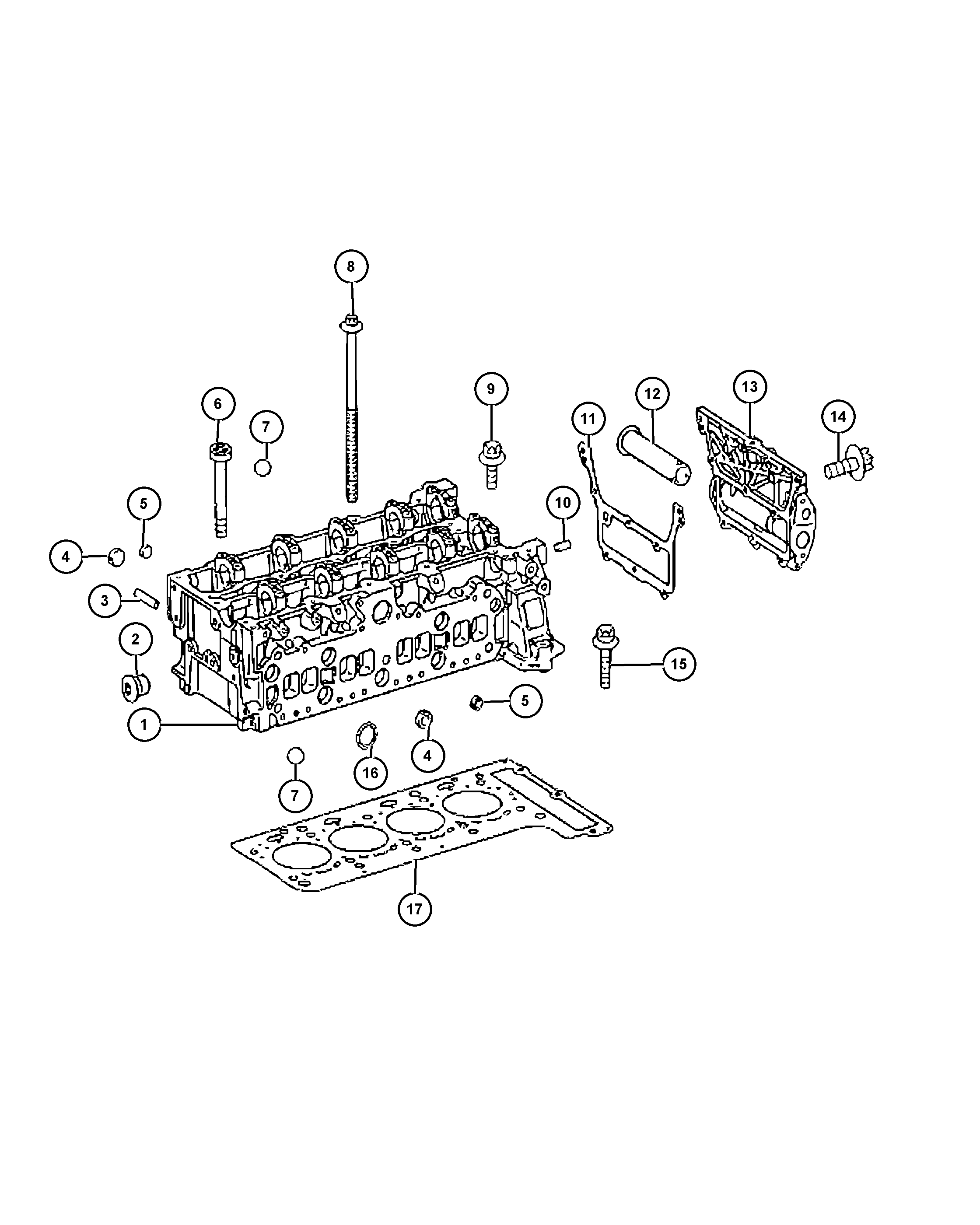 Chrysler 5080 027AA - Bolt, exhaust system onlydrive.pro