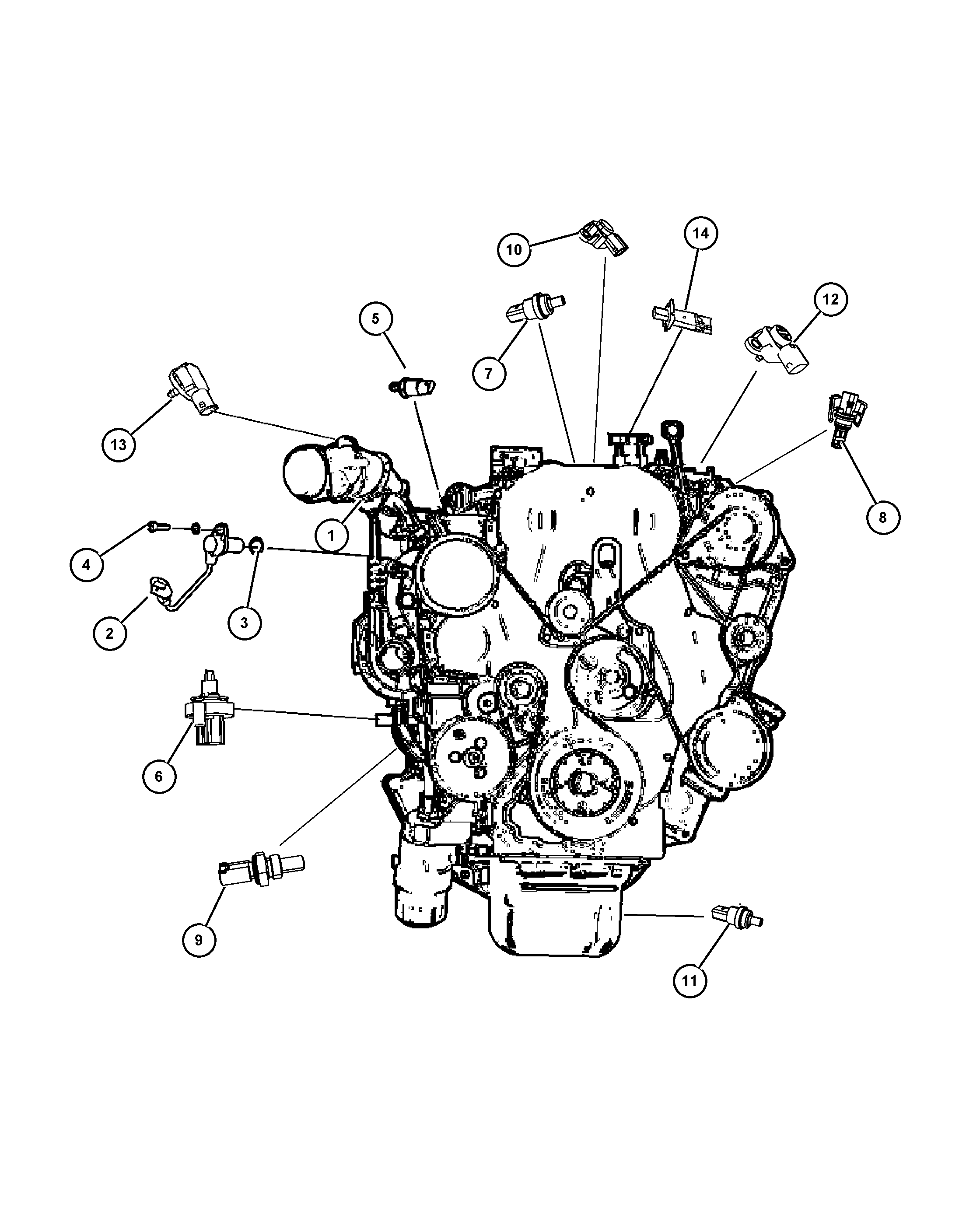 Mercedes-Benz 5080 352AA - Sensor, engine 2.2l [ene]: 1 pcs. onlydrive.pro