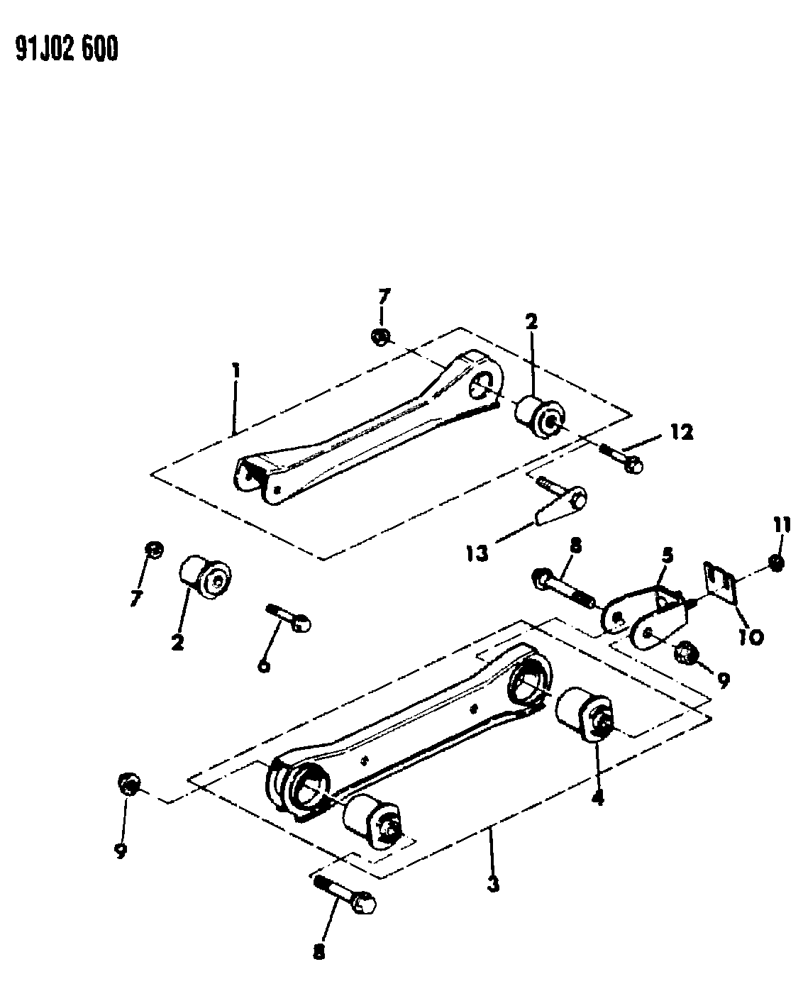 Chrysler 5203 8025 - Suspension arms, front, cherokee, briarwood, comanche: 002 pcs. onlydrive.pro