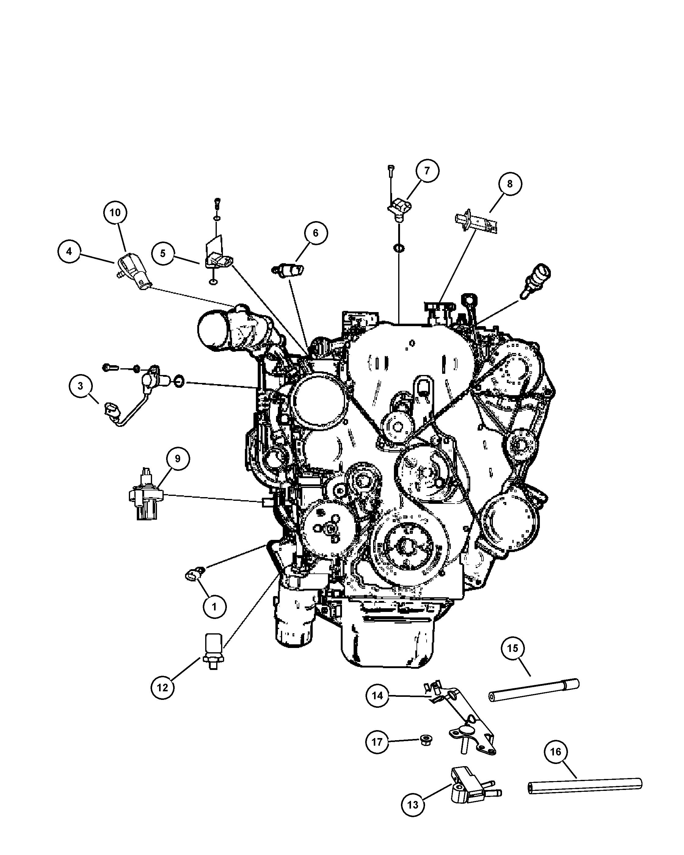 Chrysler 5140 331AA - Sensors engine 2.8l diesel engine [ens]: 1 pcs. onlydrive.pro