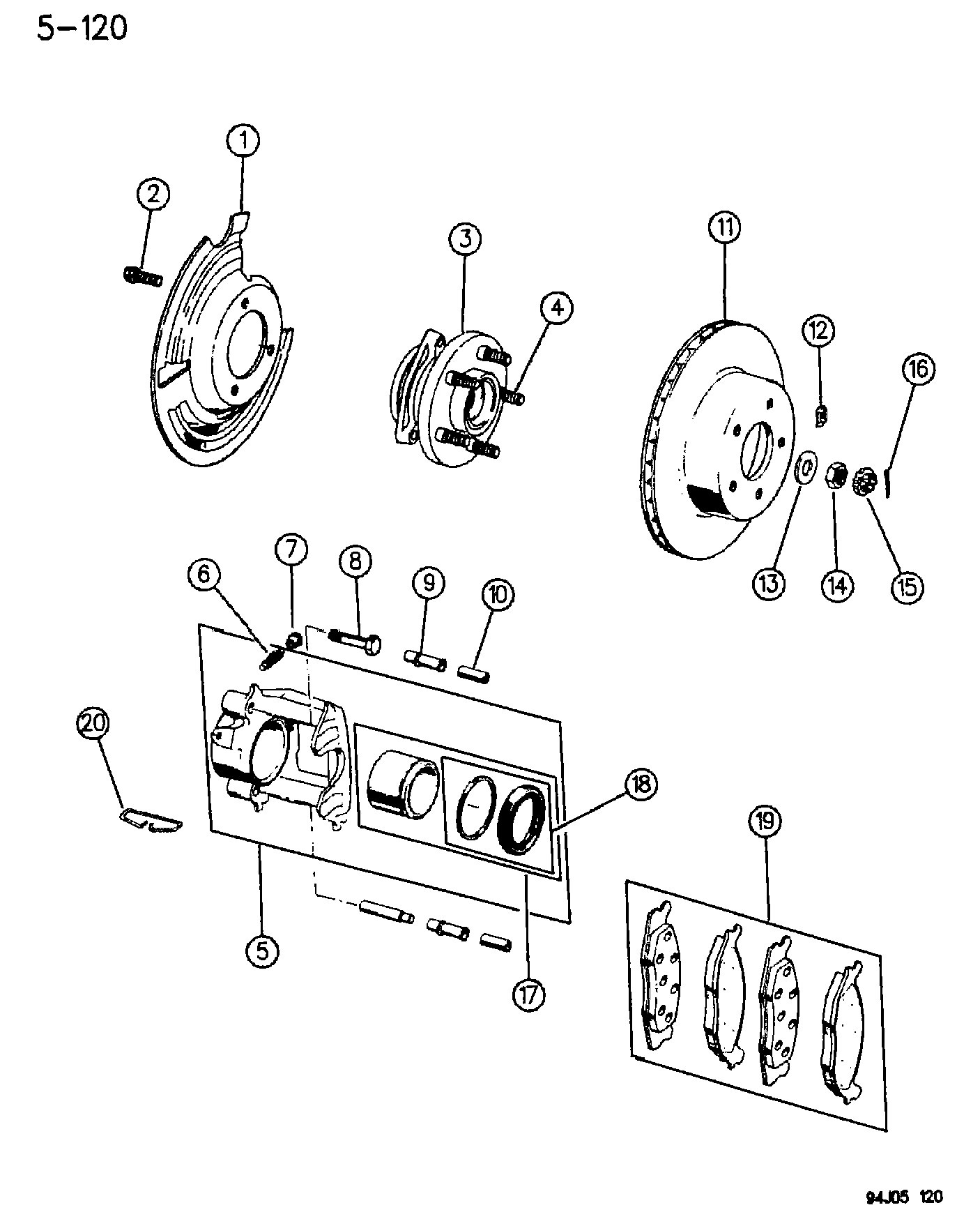 Chrysler 477 8058 - Front brakes, cherokee, grand cherokee: 001 pcs. onlydrive.pro