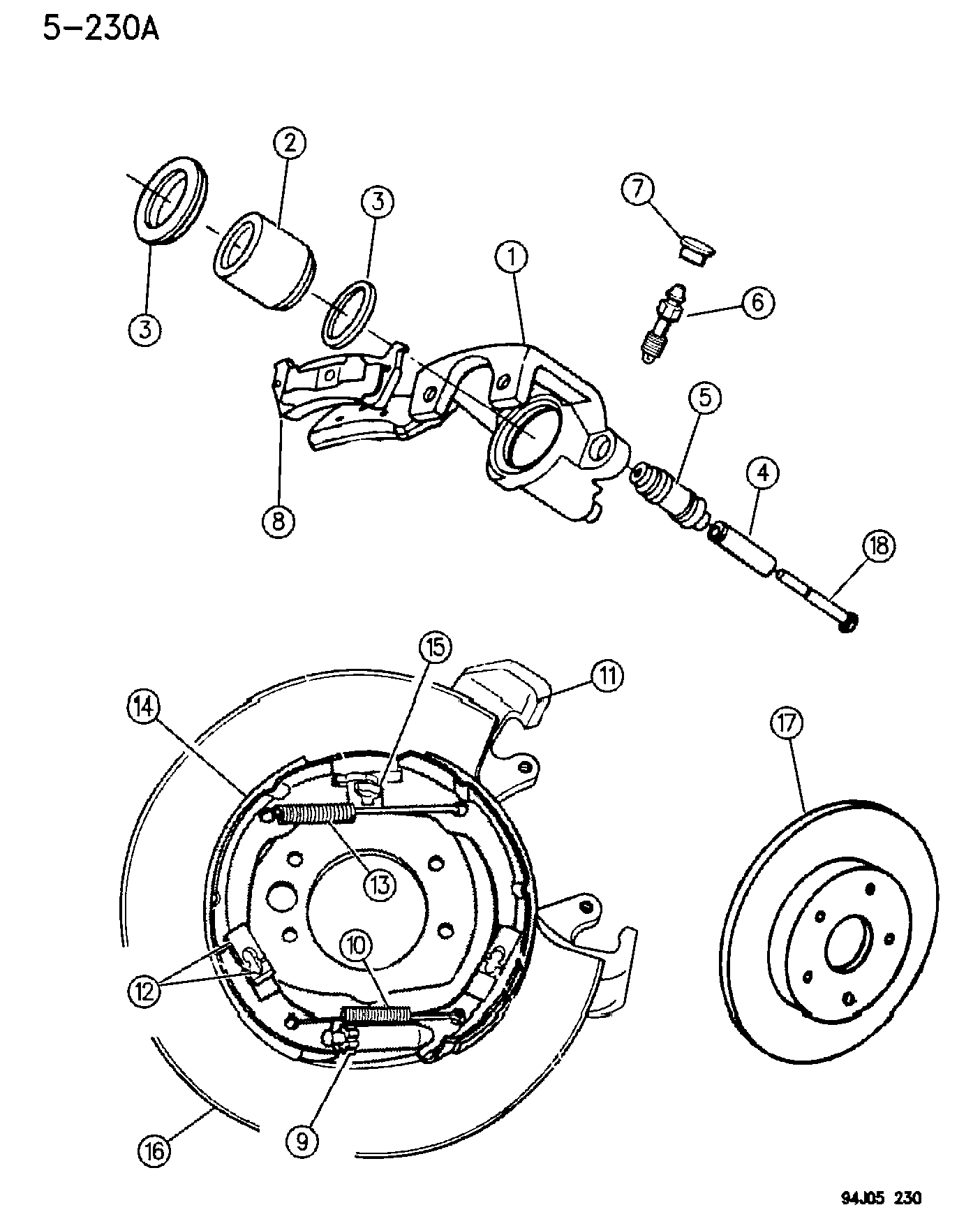 Chrysler 476 2101 - Brakes, rear disc, grand cherokee: 001 pcs. onlydrive.pro