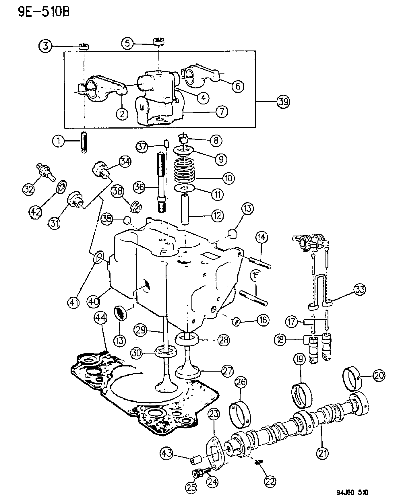 Chrysler 472 0598 - Camshaft and valves, 2.5l diesel engine: 001 pcs. onlydrive.pro