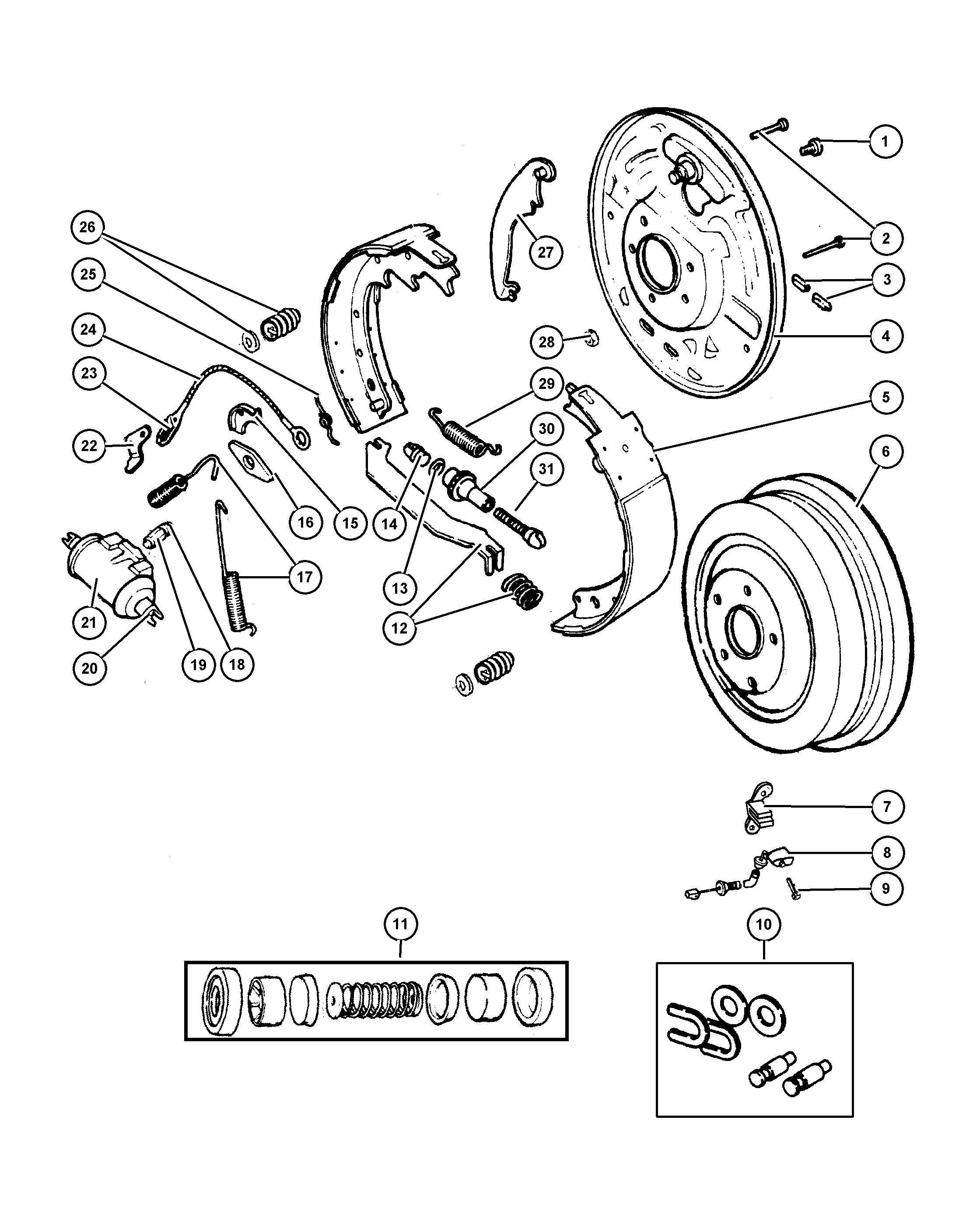 Chrysler 4723 367AB - Rear drum brakes: 1 pcs. onlydrive.pro