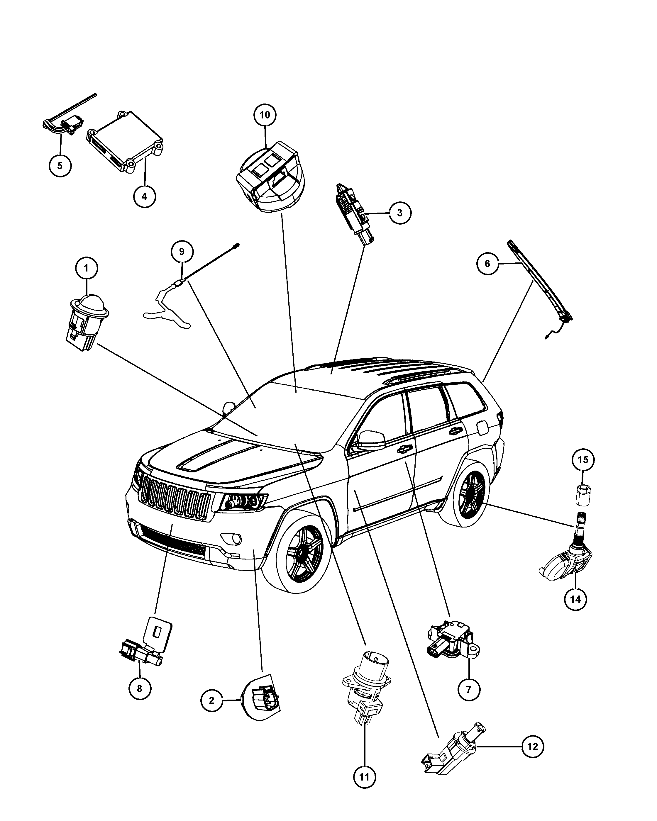 Chrysler 56029 400AE - Rato jutiklis, padangų slėgio kontrolės sistema onlydrive.pro