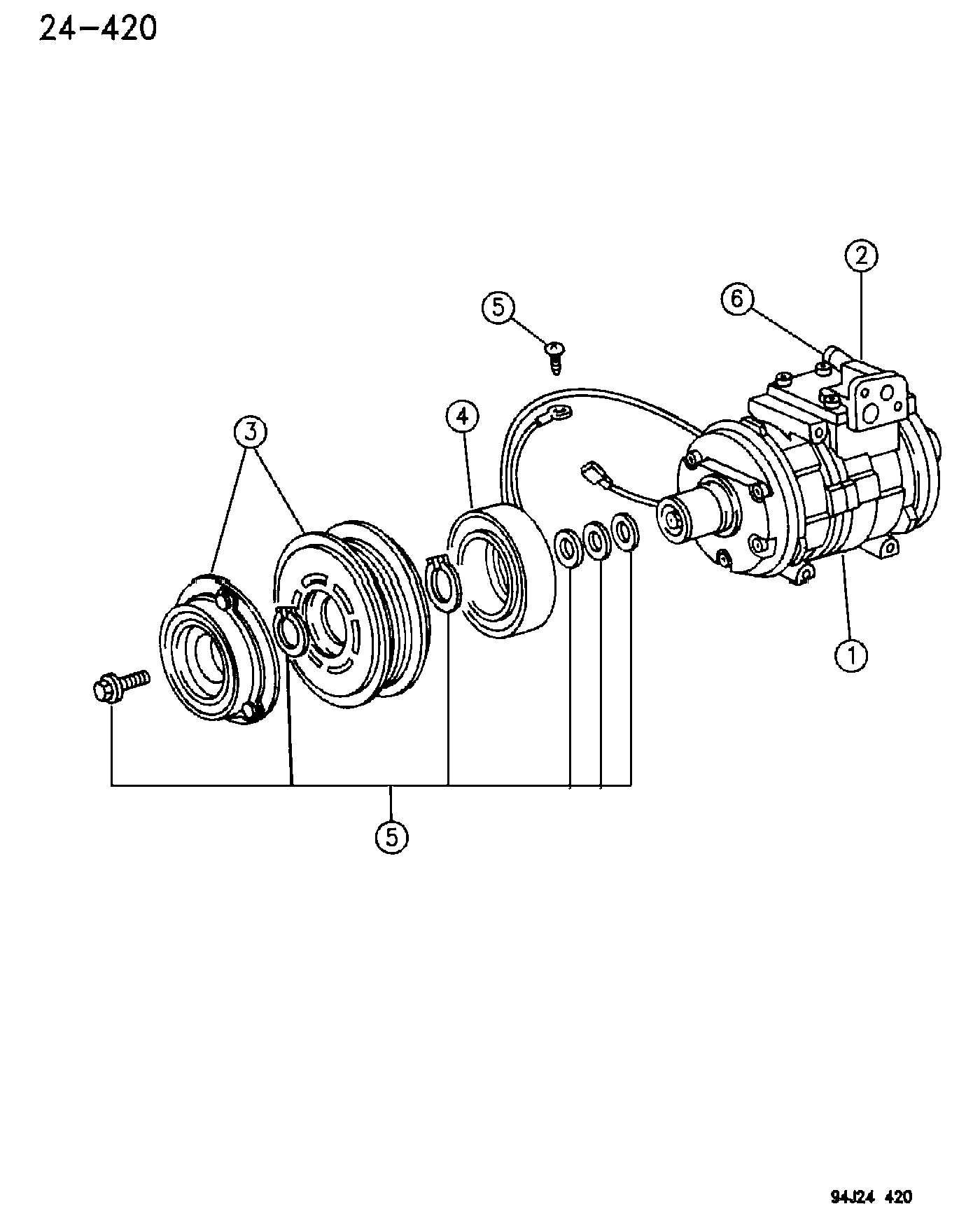 Chrysler 55 036 151 - Compressor, air conditioning onlydrive.pro