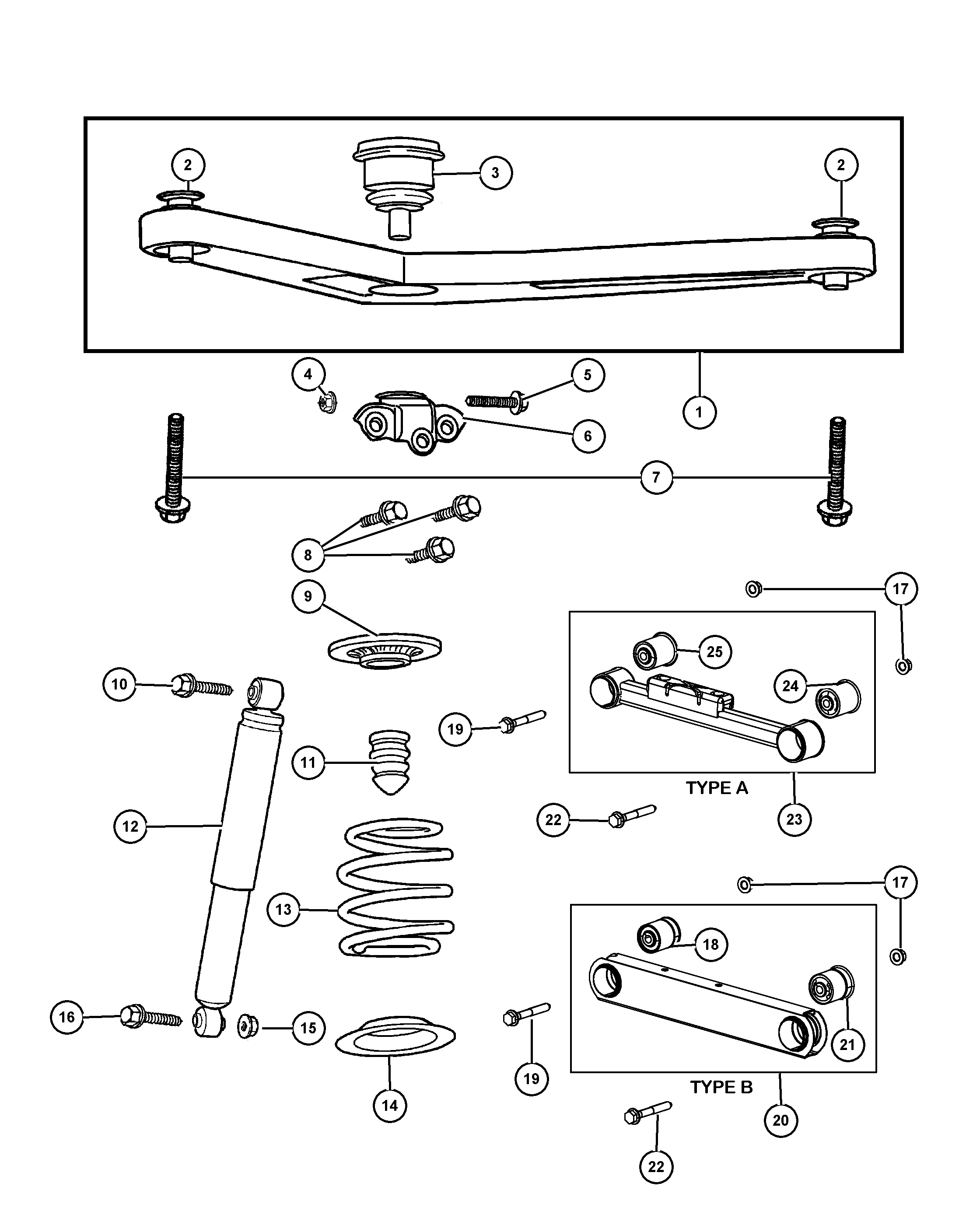 Chrysler 5208 8425 - Bush of Control / Trailing Arm onlydrive.pro