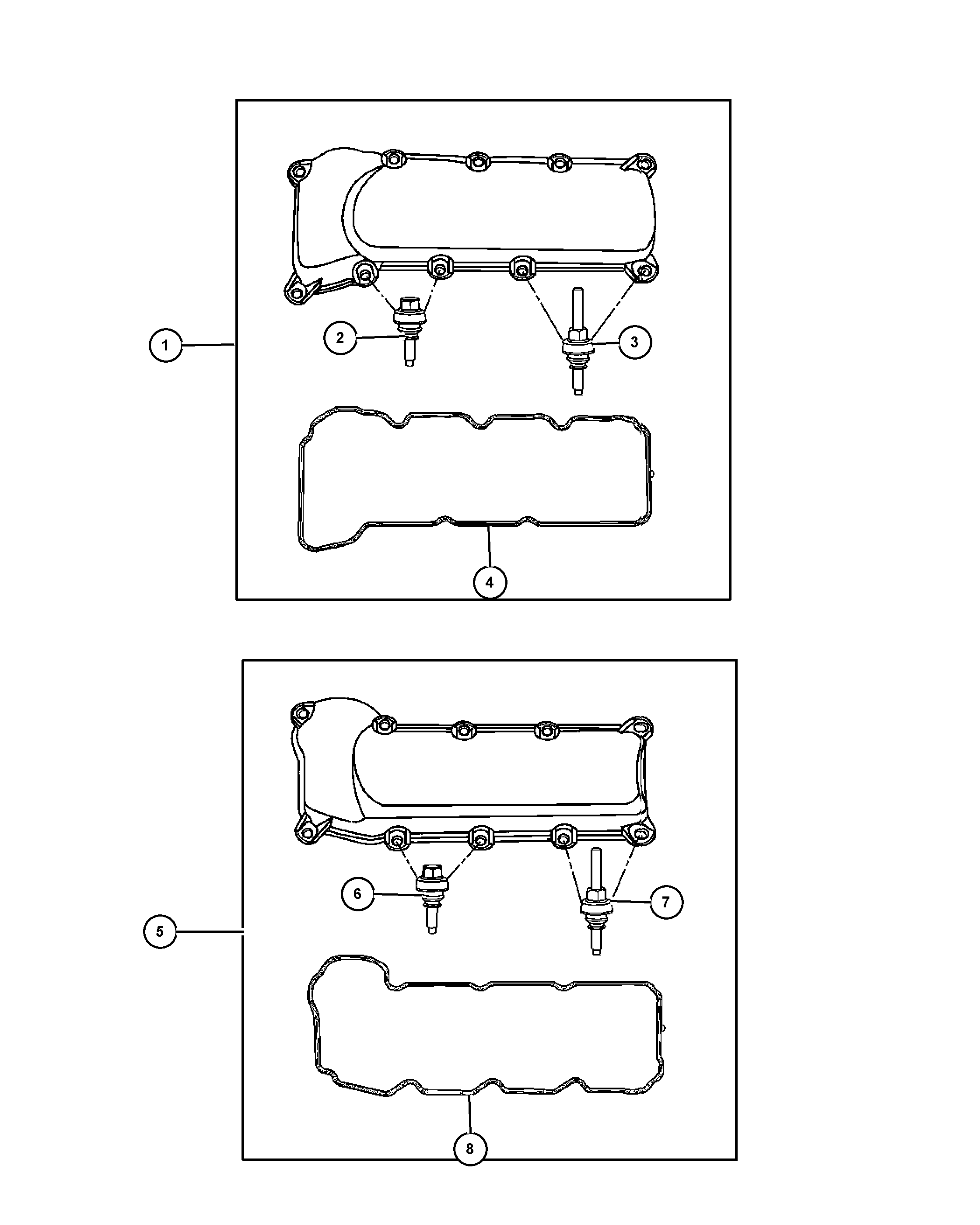 Chrysler 53021 959AA - Cylinder head covers and mounting 3.7l [ekg]: 1 pcs. onlydrive.pro