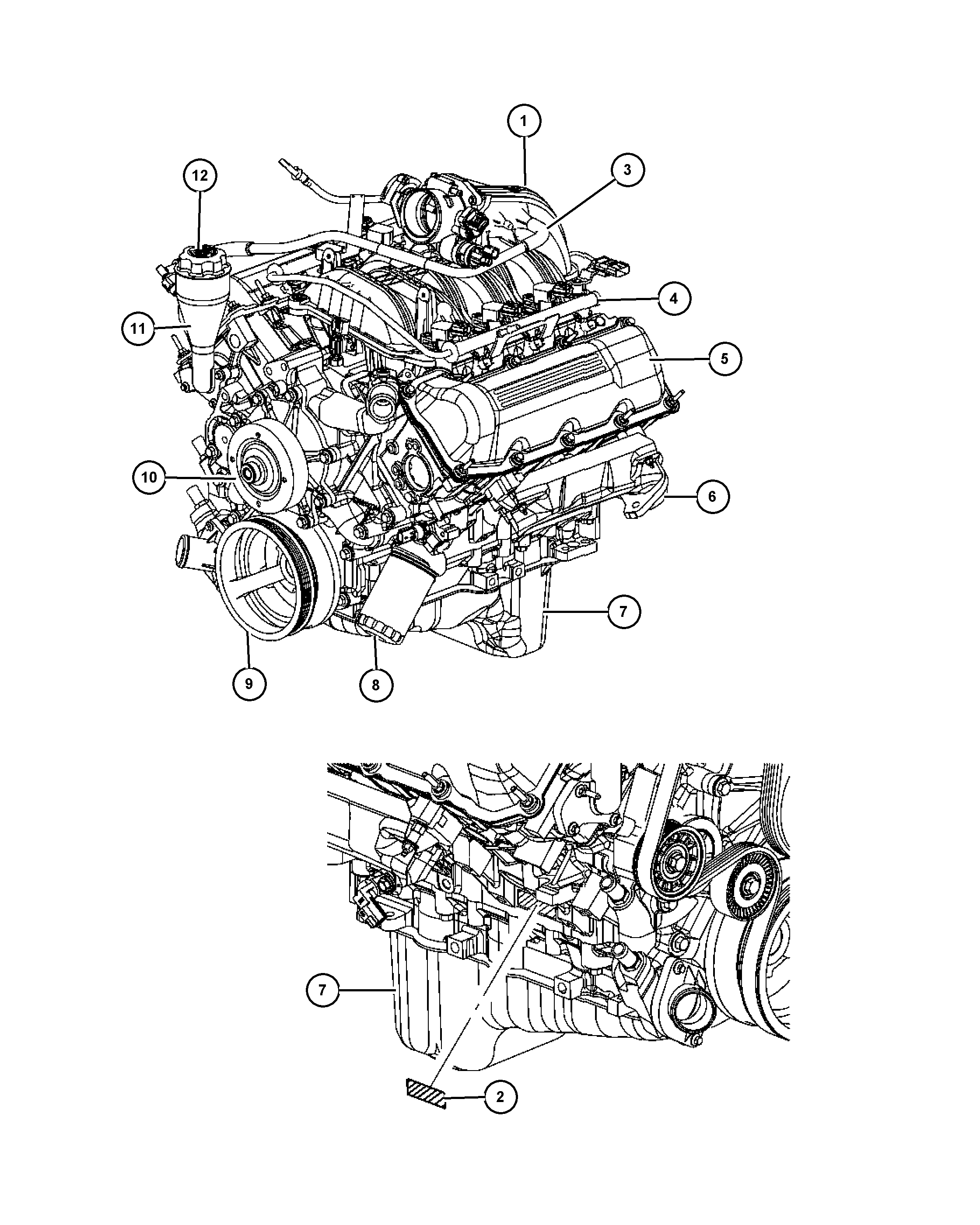 Chrysler 5 3022 189AB - Engine assembly and identification 3.7l [ekg]: 1 pcs. onlydrive.pro
