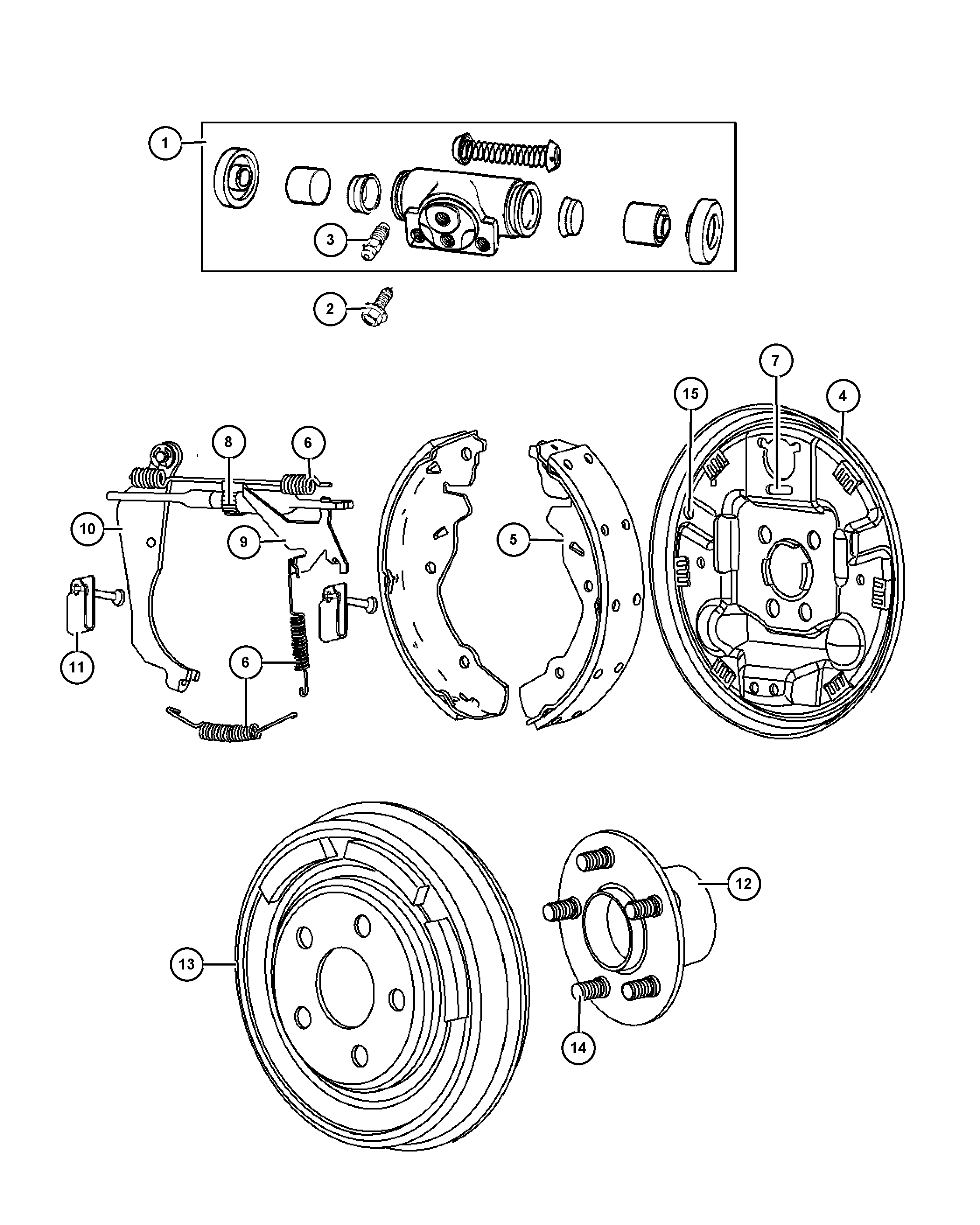 Chrysler 5191 305AA - Колесный тормозной цилиндр onlydrive.pro