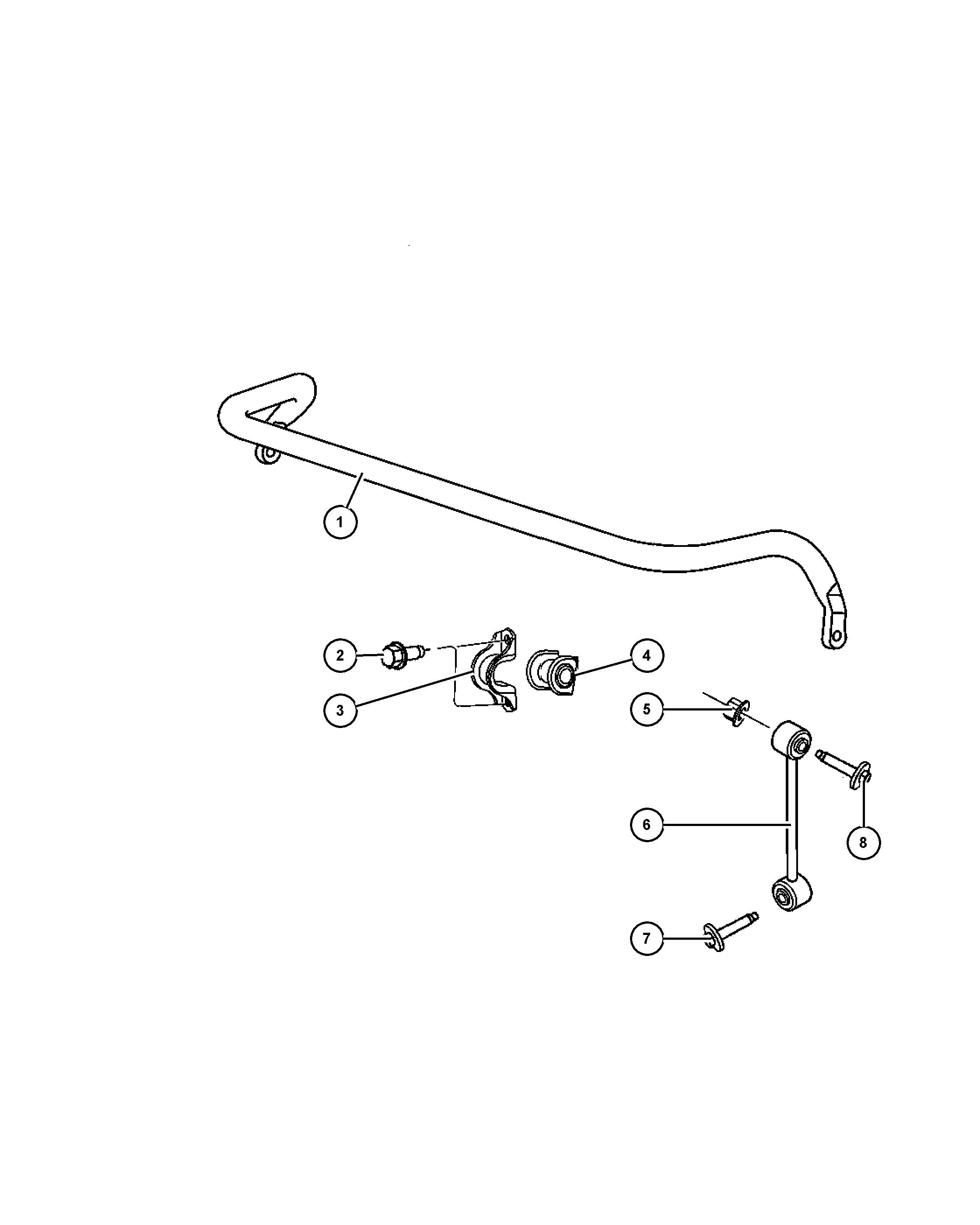 Chrysler 52089 467AB - Rod / Strut, stabiliser onlydrive.pro