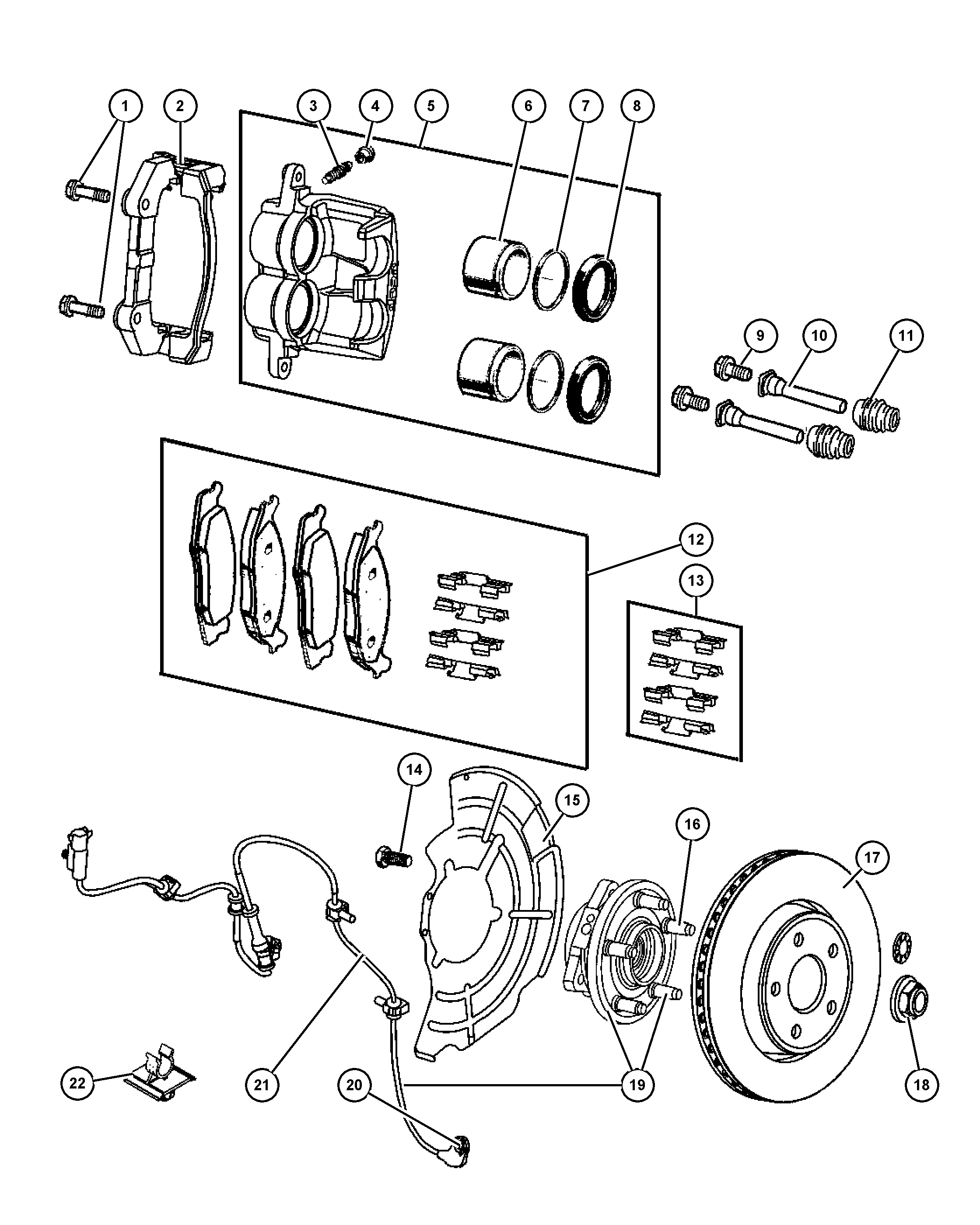 Chrysler 5143 696AA - Piston, brake caliper onlydrive.pro