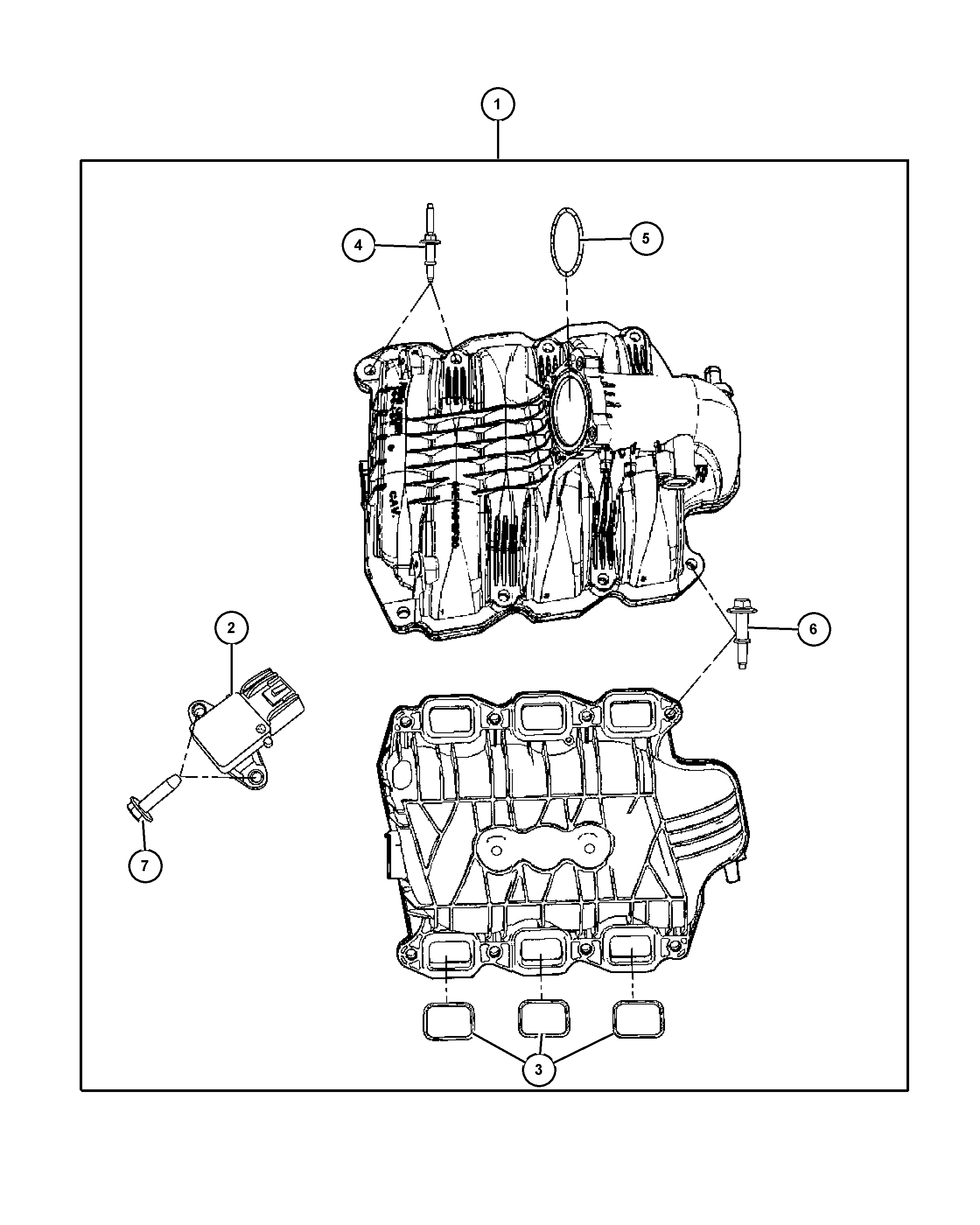 Chrysler 56041 018AD - Intake manifold 3.7l [ekg]: 1 pcs. onlydrive.pro