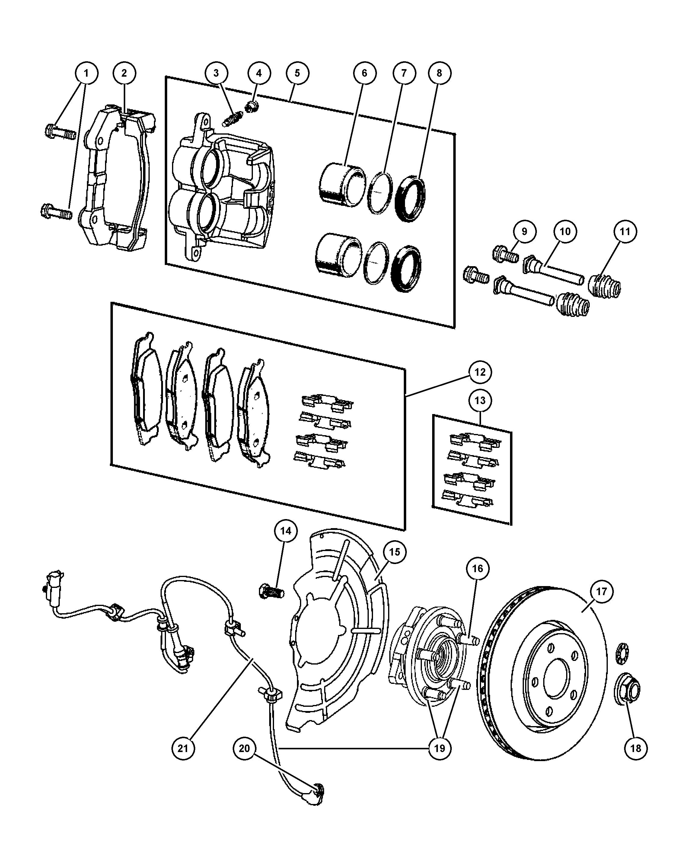 Chrysler 52089 434AC - Rato guolio komplektas onlydrive.pro