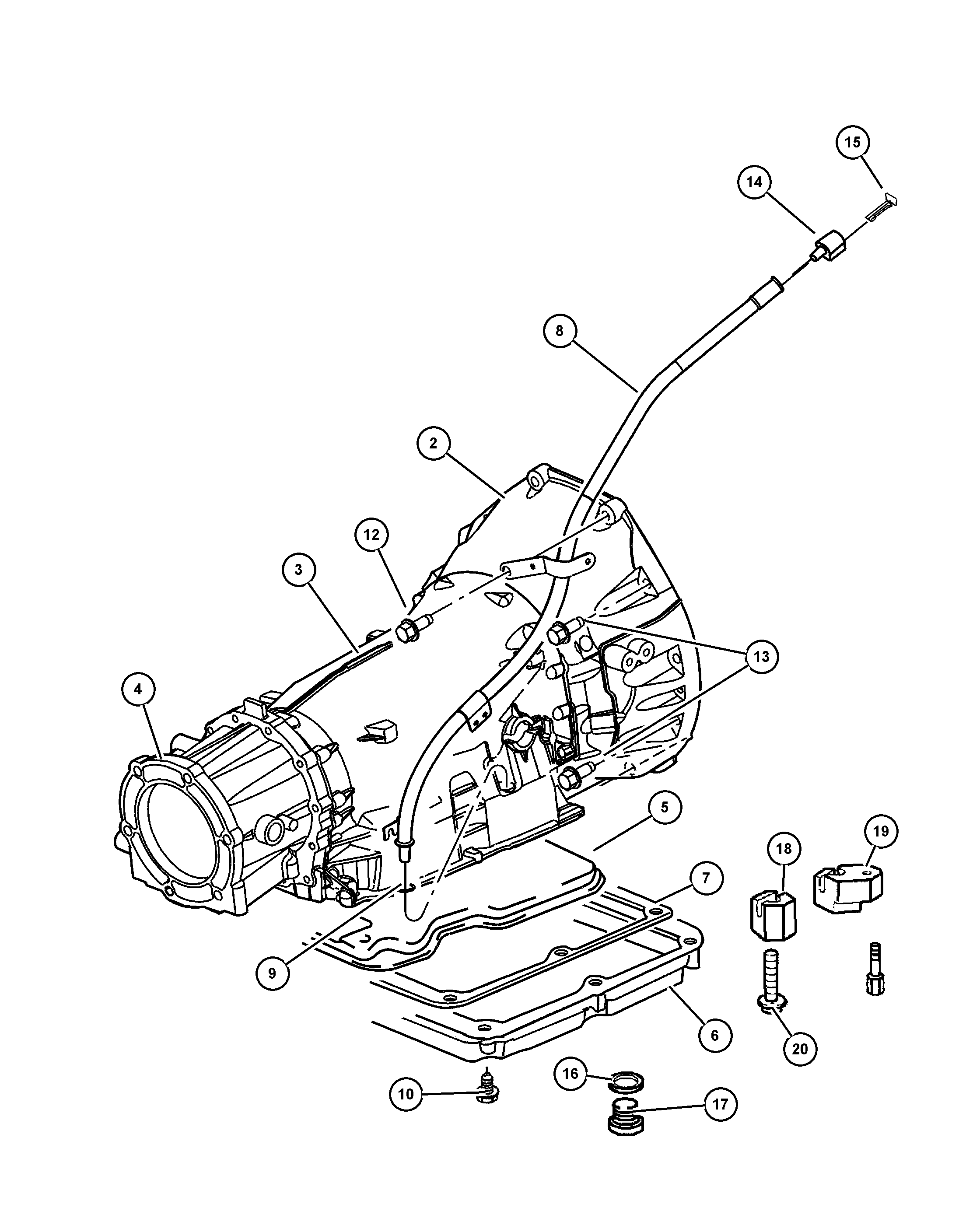 Chrysler 5080 067AA - Gasket Set, automatic transmission onlydrive.pro