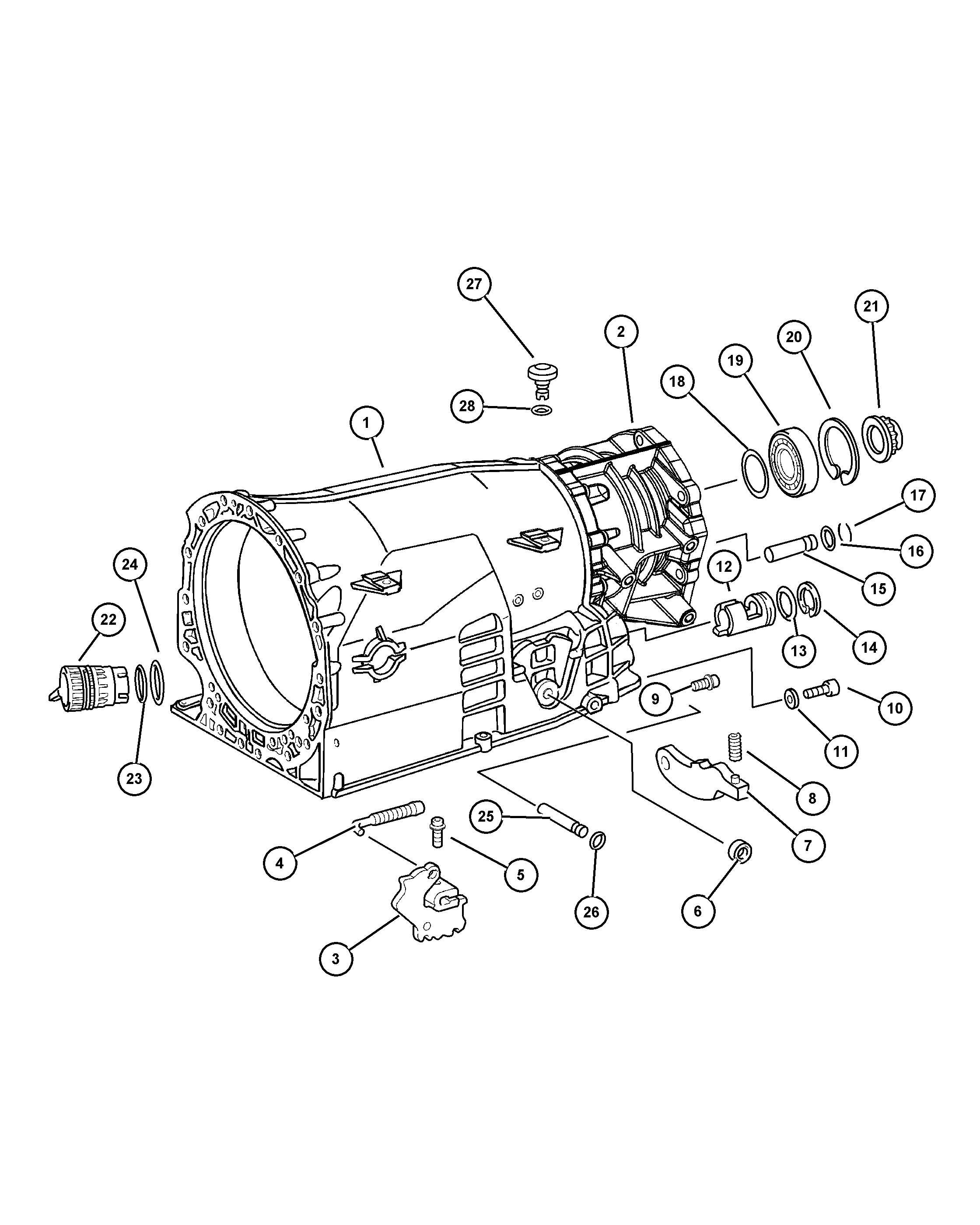 Chrysler 52108 322AA - Transmission case, linkages & related parts [dgj]: 1 pcs. onlydrive.pro