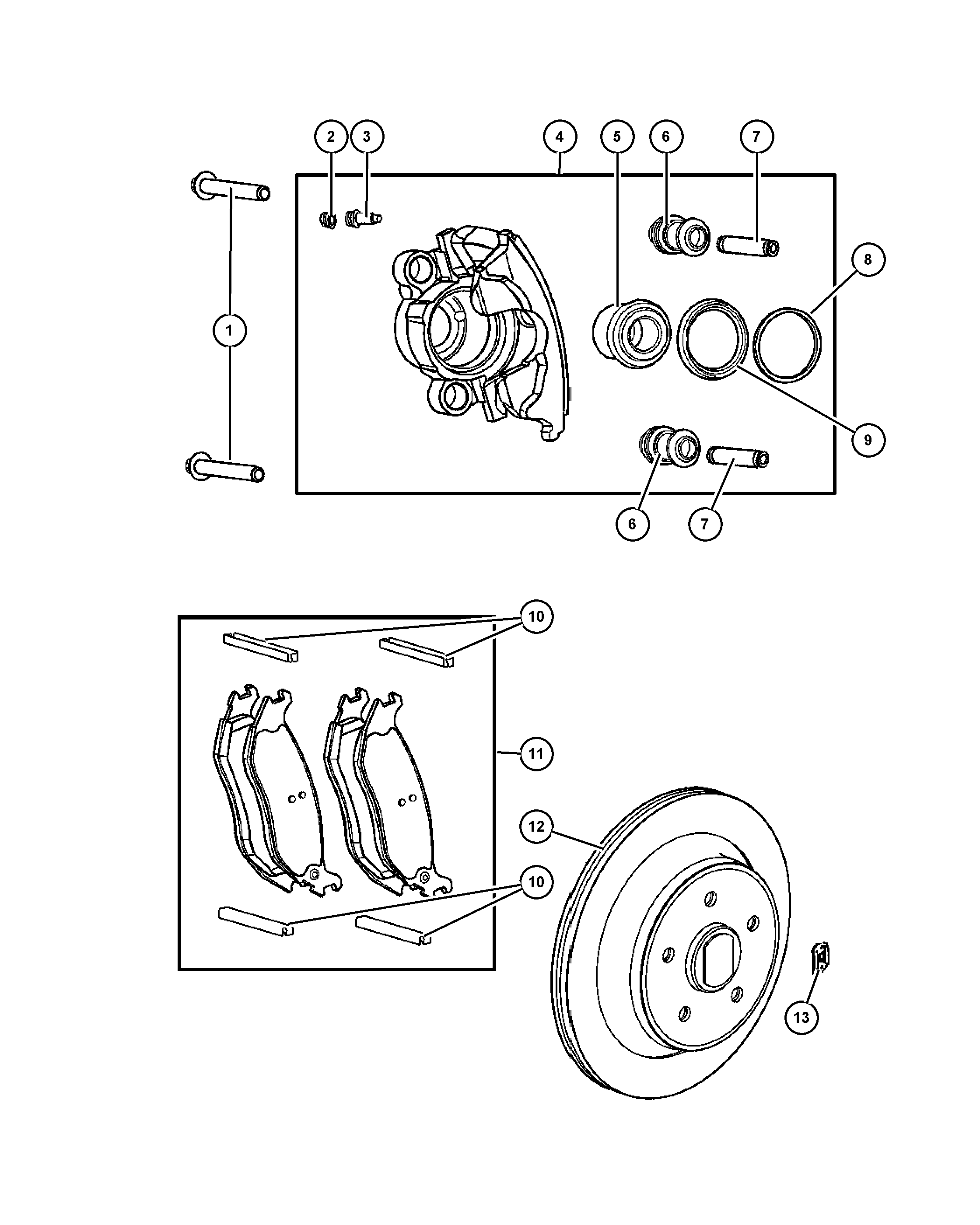 Chrysler 5083 882AE - Brakes,rear,disc: 1 pcs. onlydrive.pro